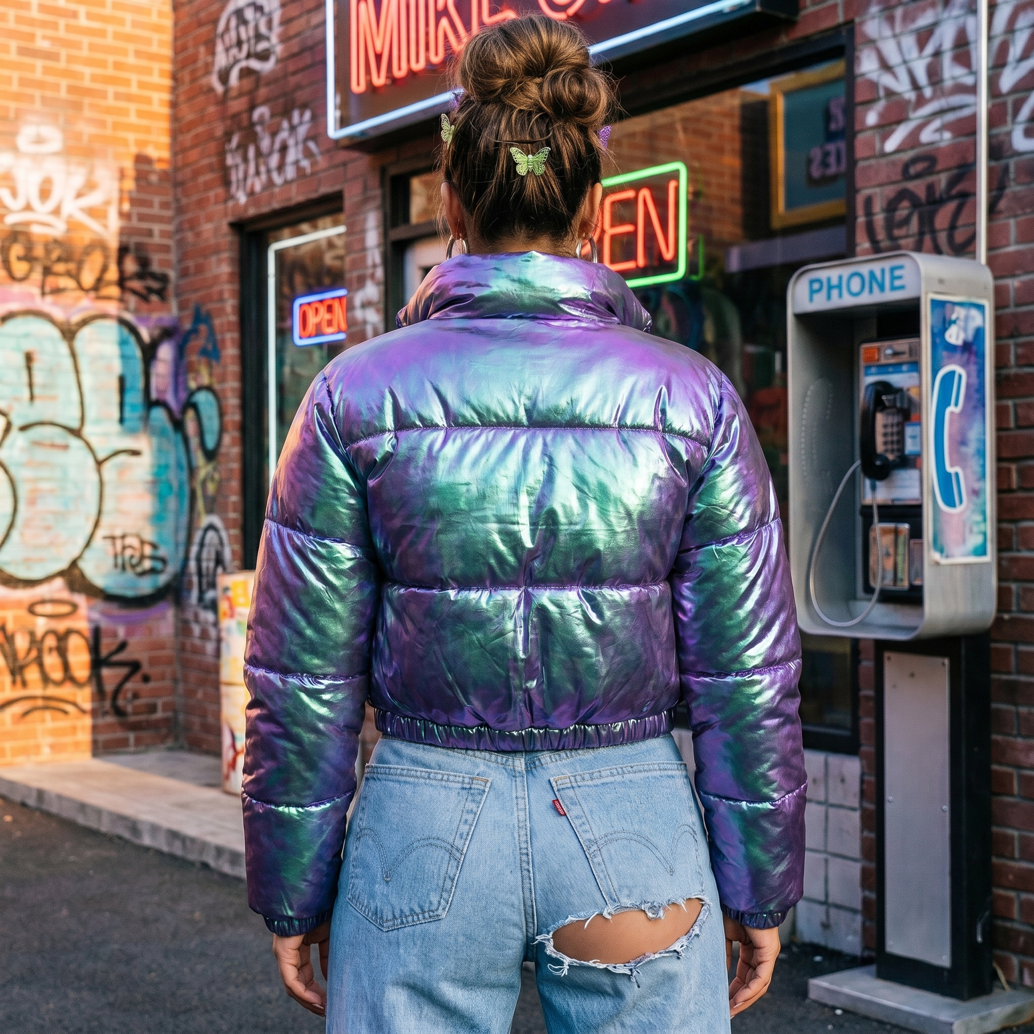 Y2K Cropped Puffer Jacket