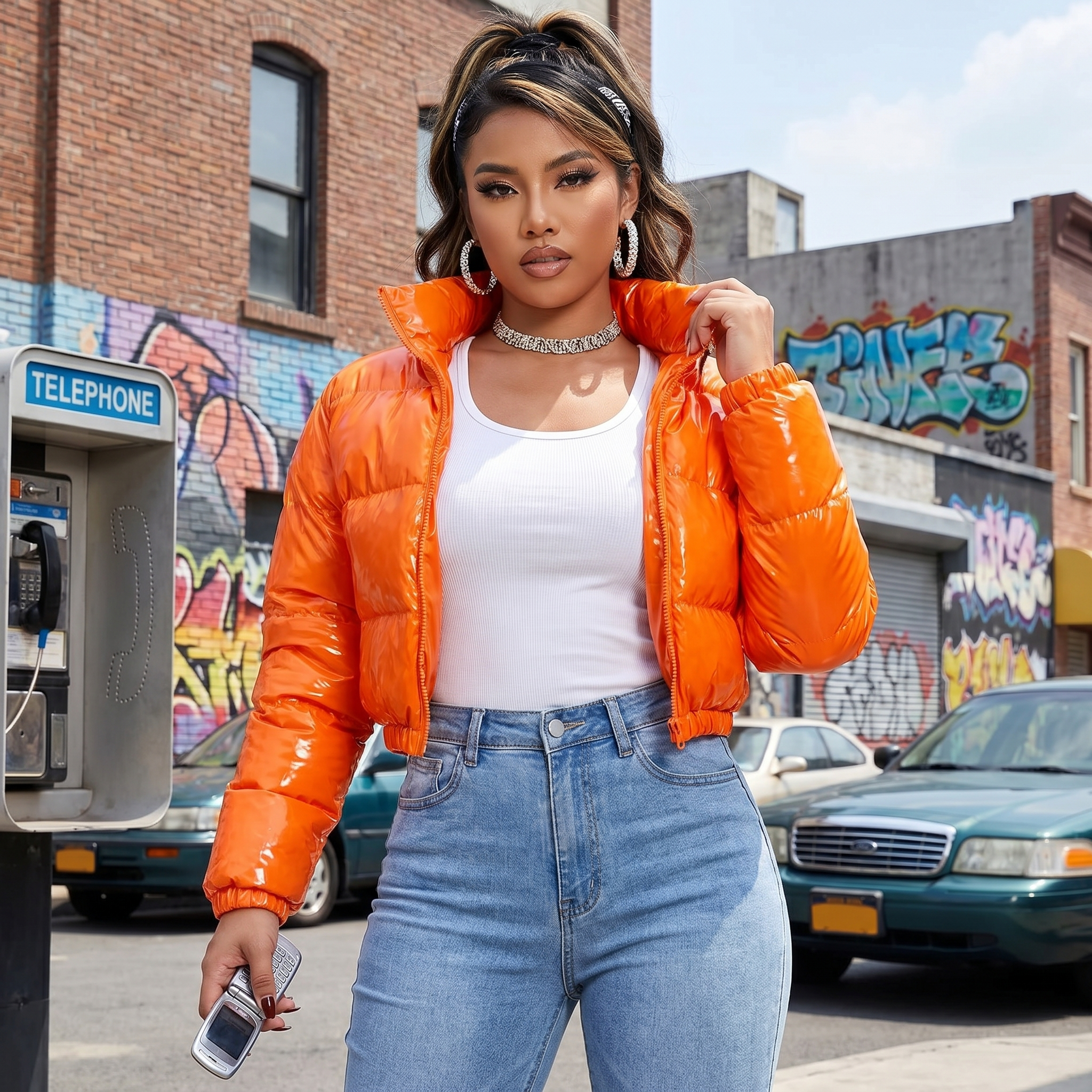 Y2K Cropped Puffer Jacket
