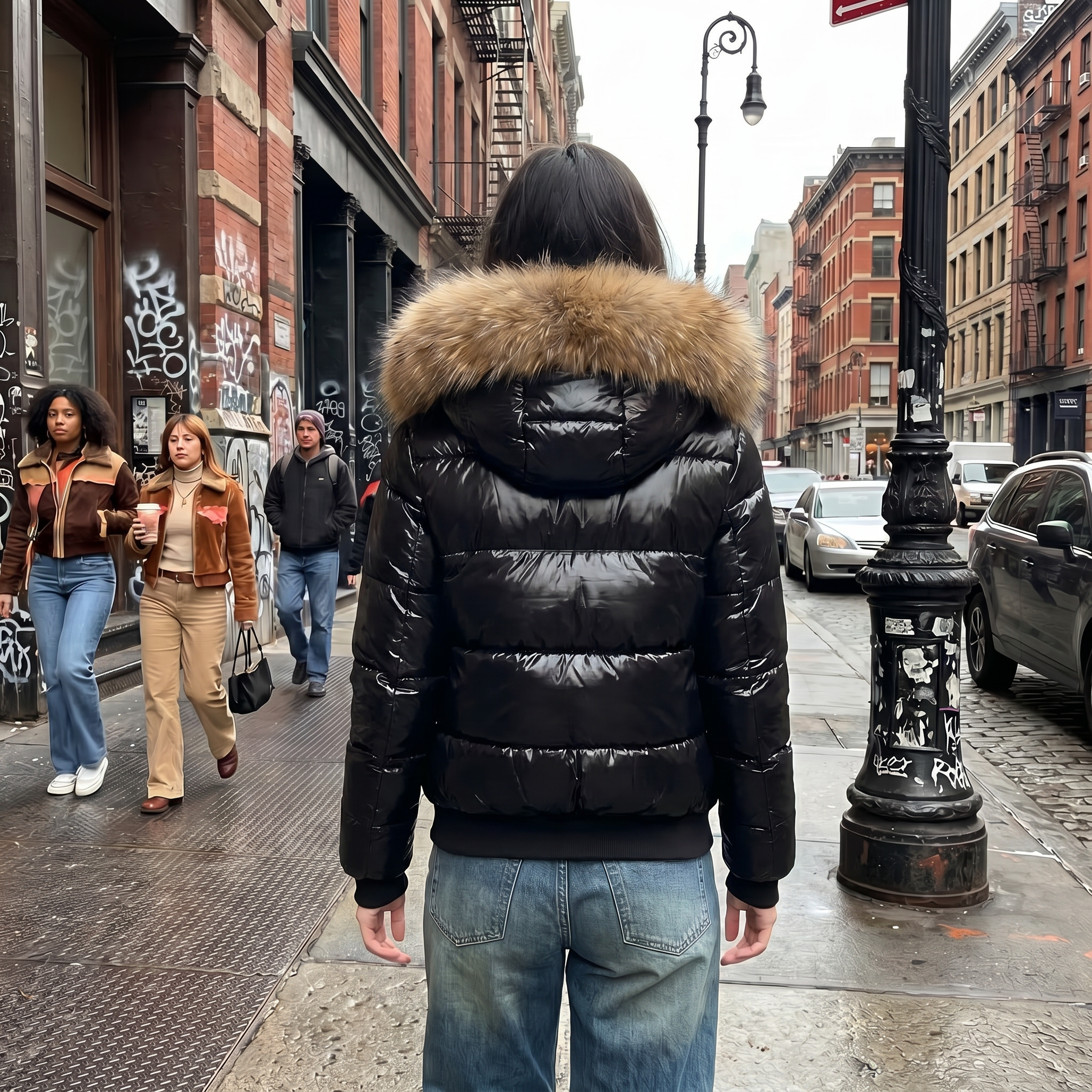 Zip Up Y2k Puffer Jacket