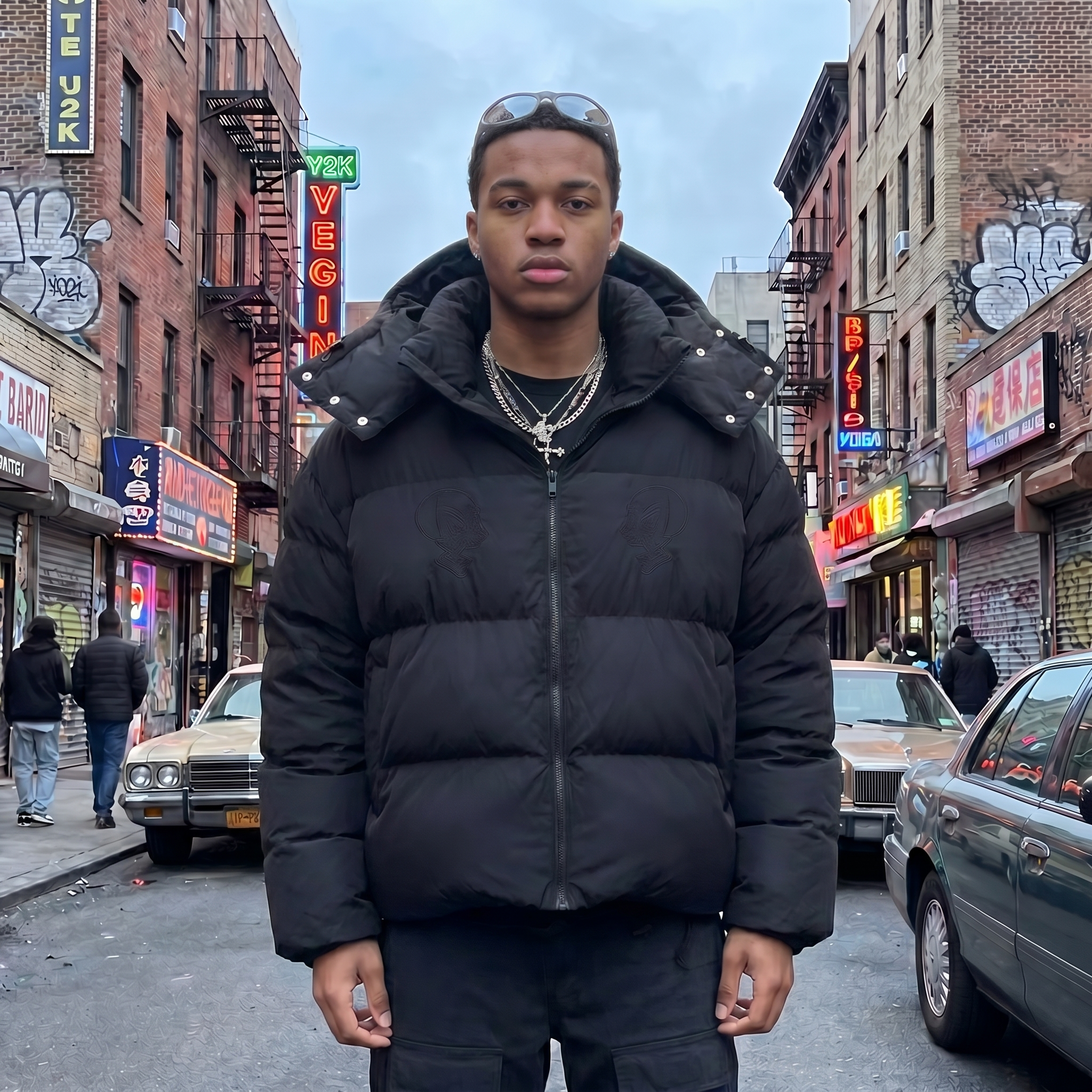 Devil Horn Oversized Y2K Jacket