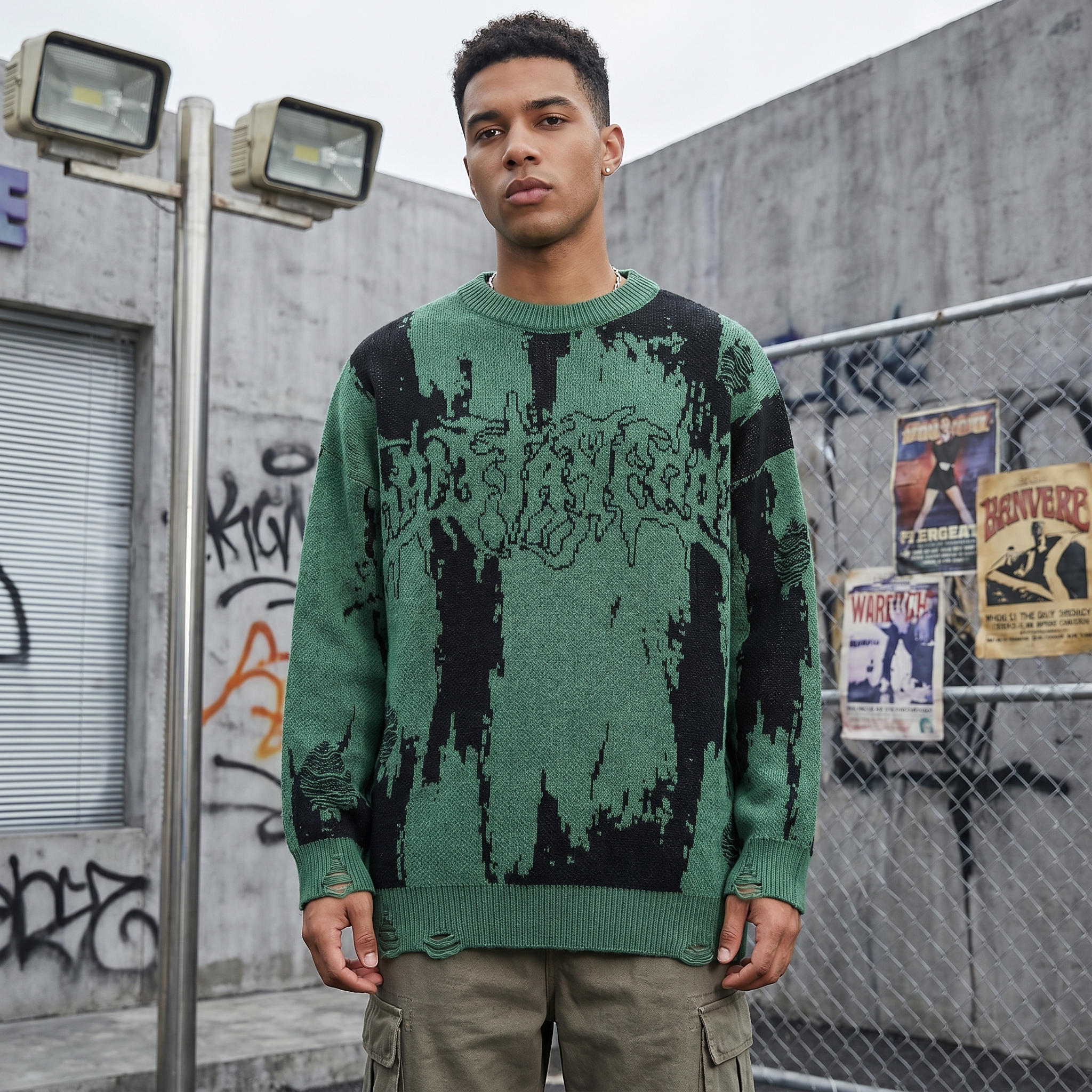 Vintage Ripped Y2K Sweaters