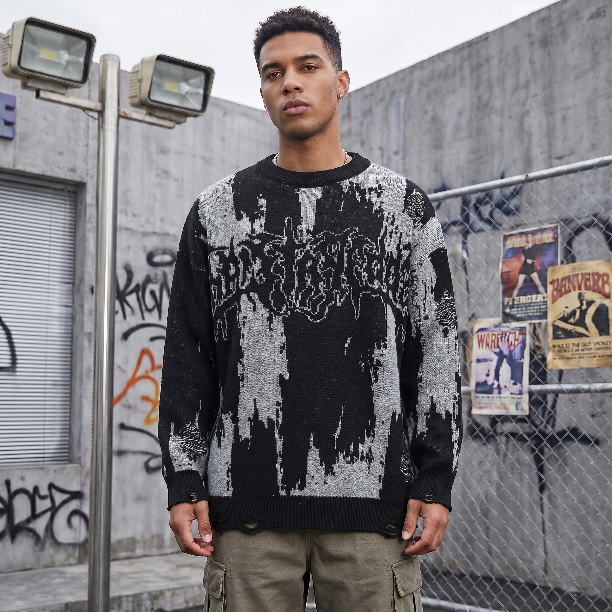 Vintage Ripped Y2K Sweaters