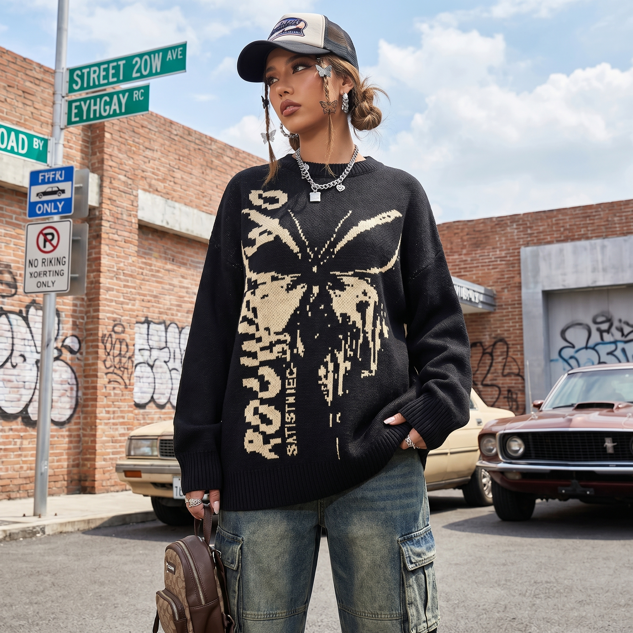 Butterfly Y2K Sweater