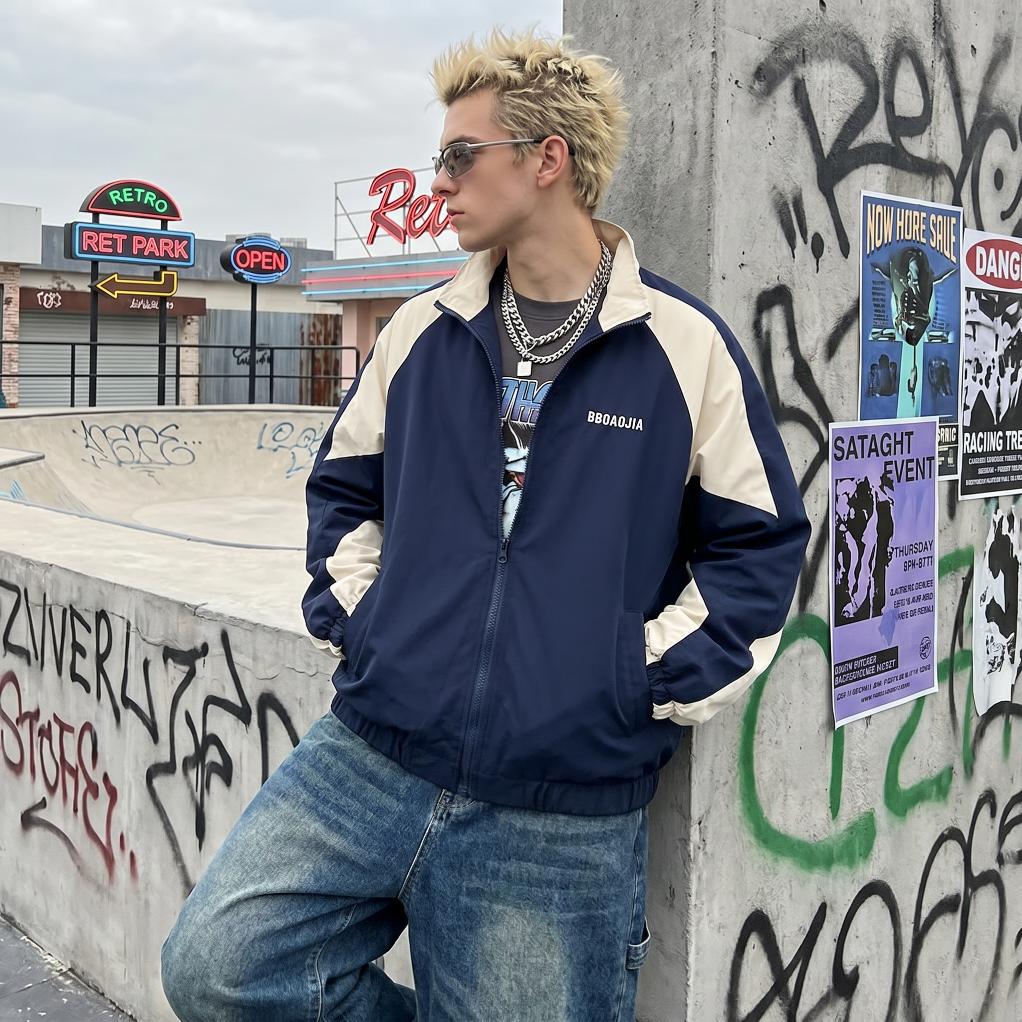 Streetwear Zipper Jacket