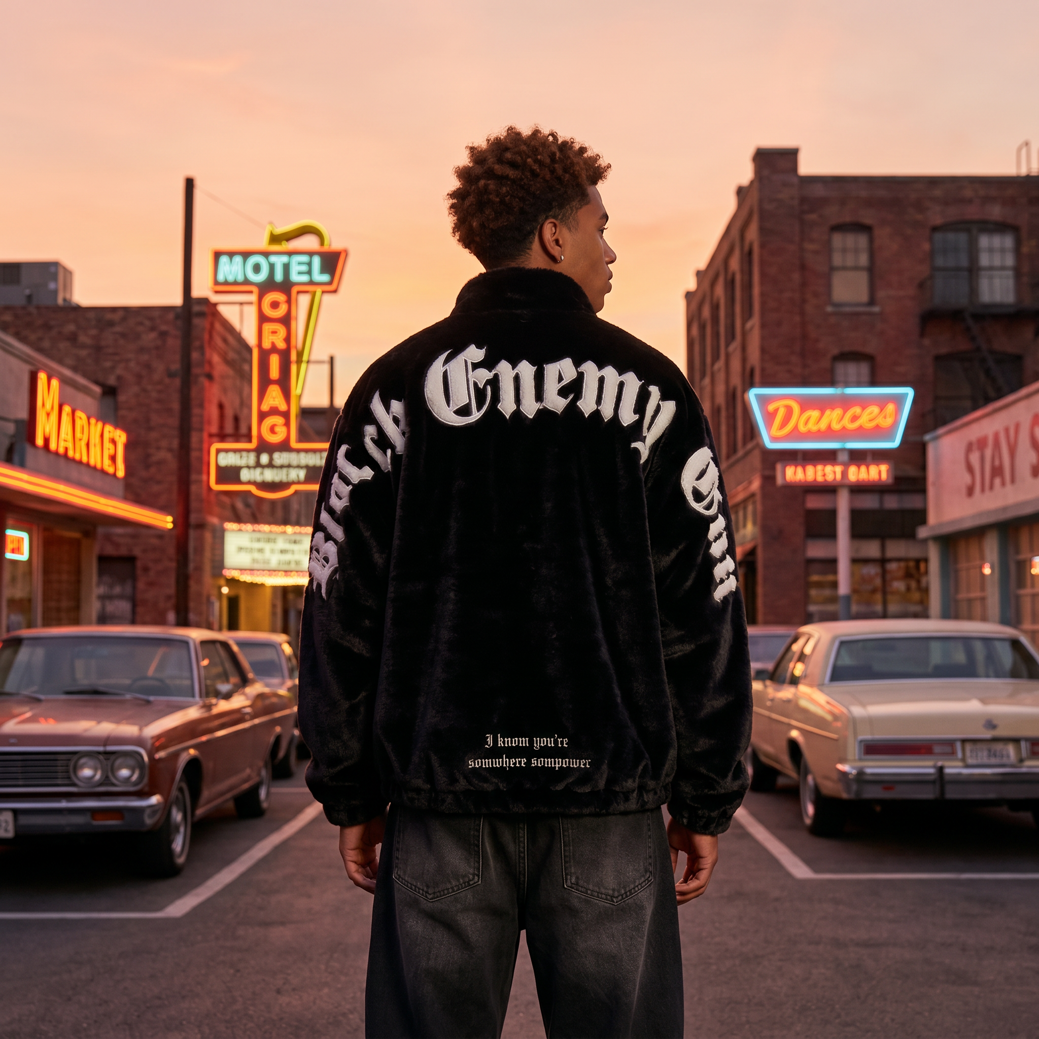 Fleece Mens Winter Y2K Jacket