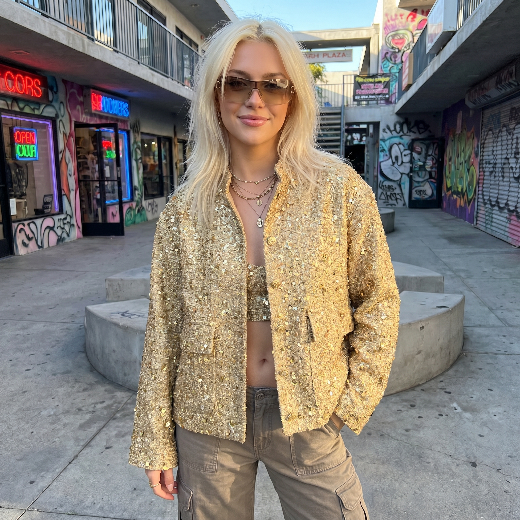Y2K Women's Sequins Jacket
