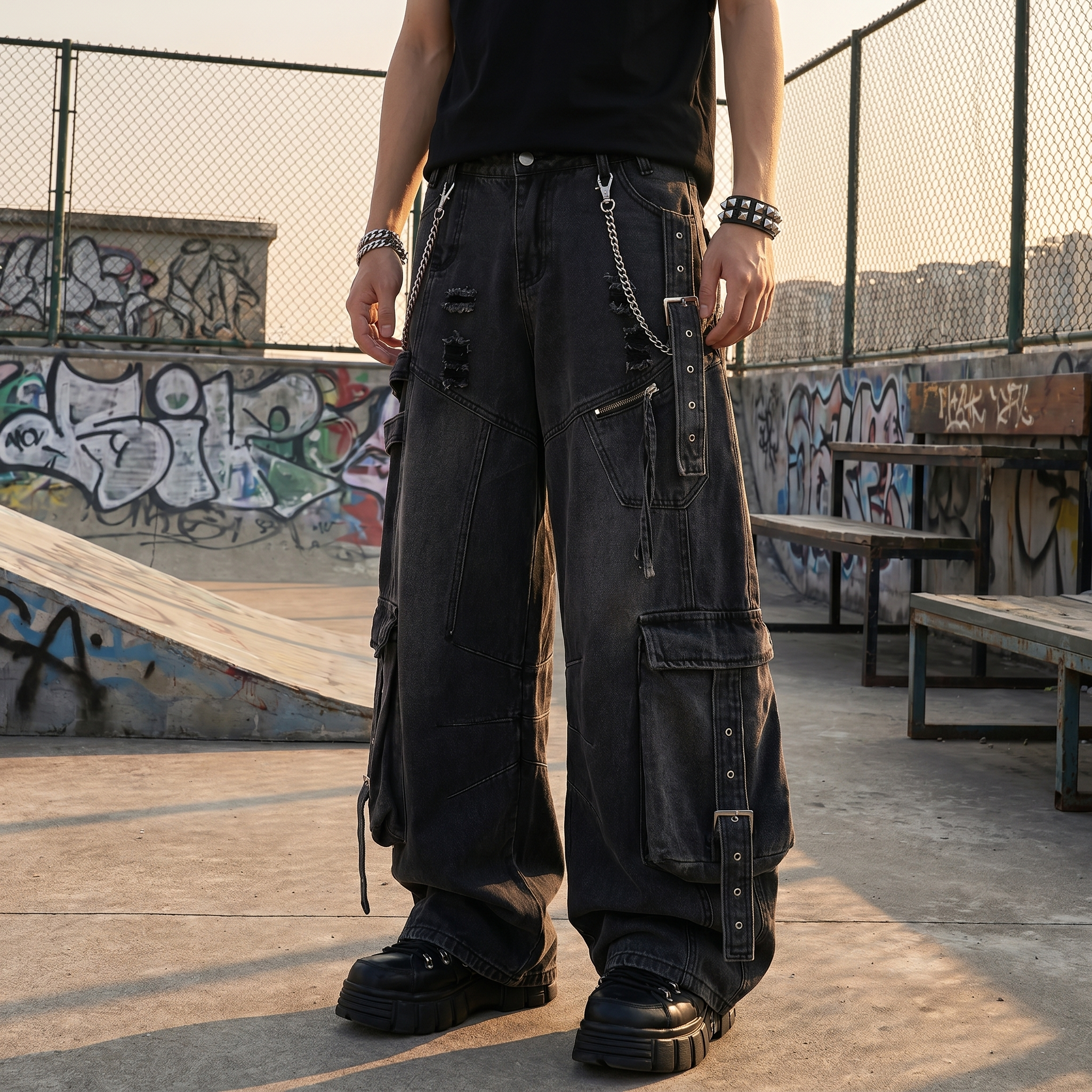 Y2K Oversized Wide Jeans
