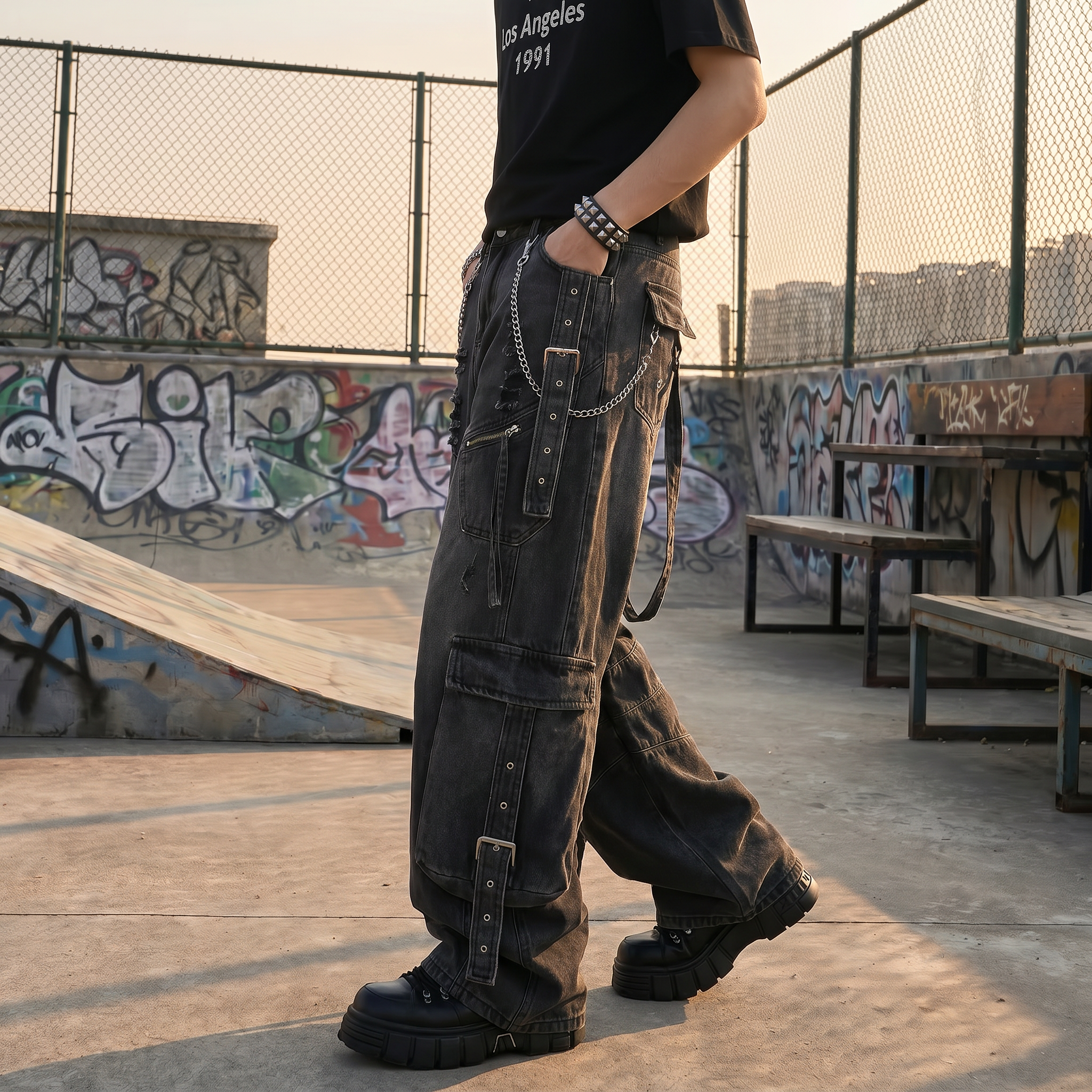 Y2K Oversized Wide Jeans