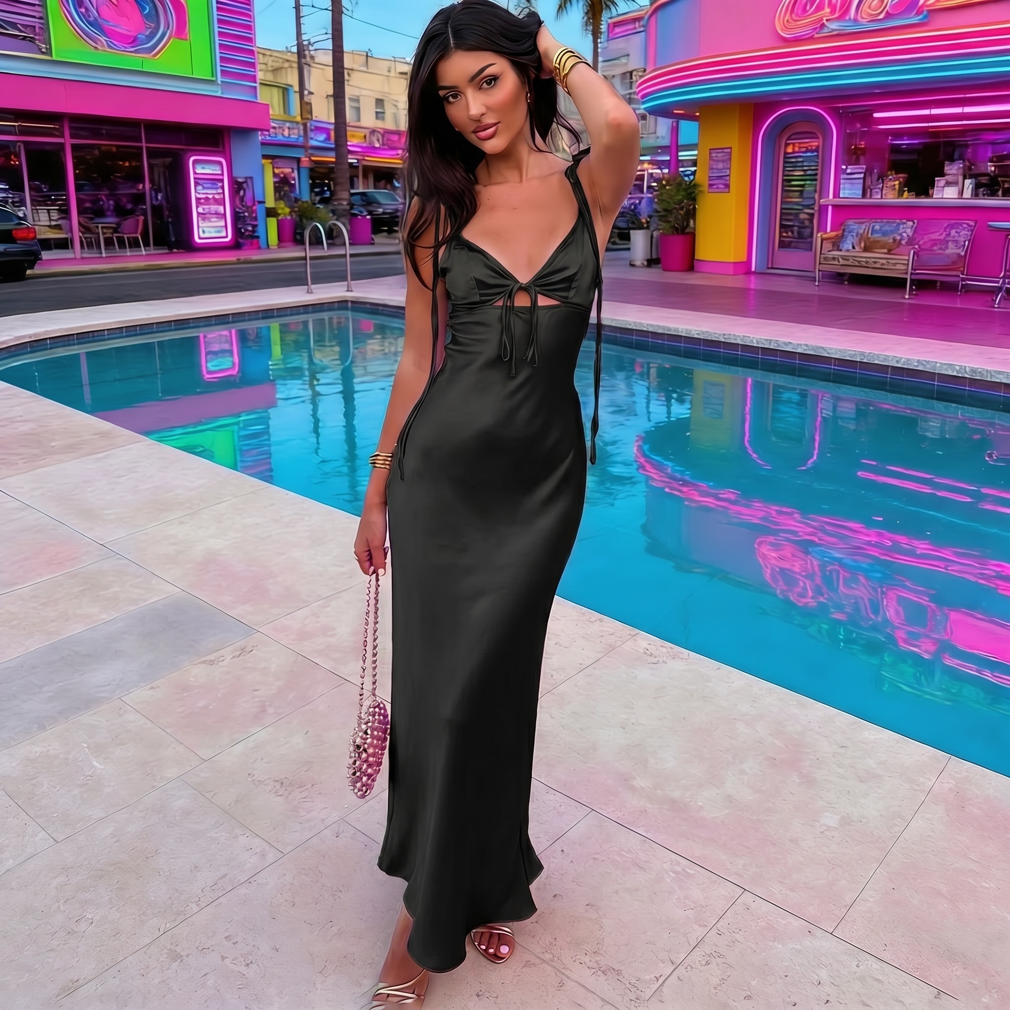 Y2K Summer Long Dress