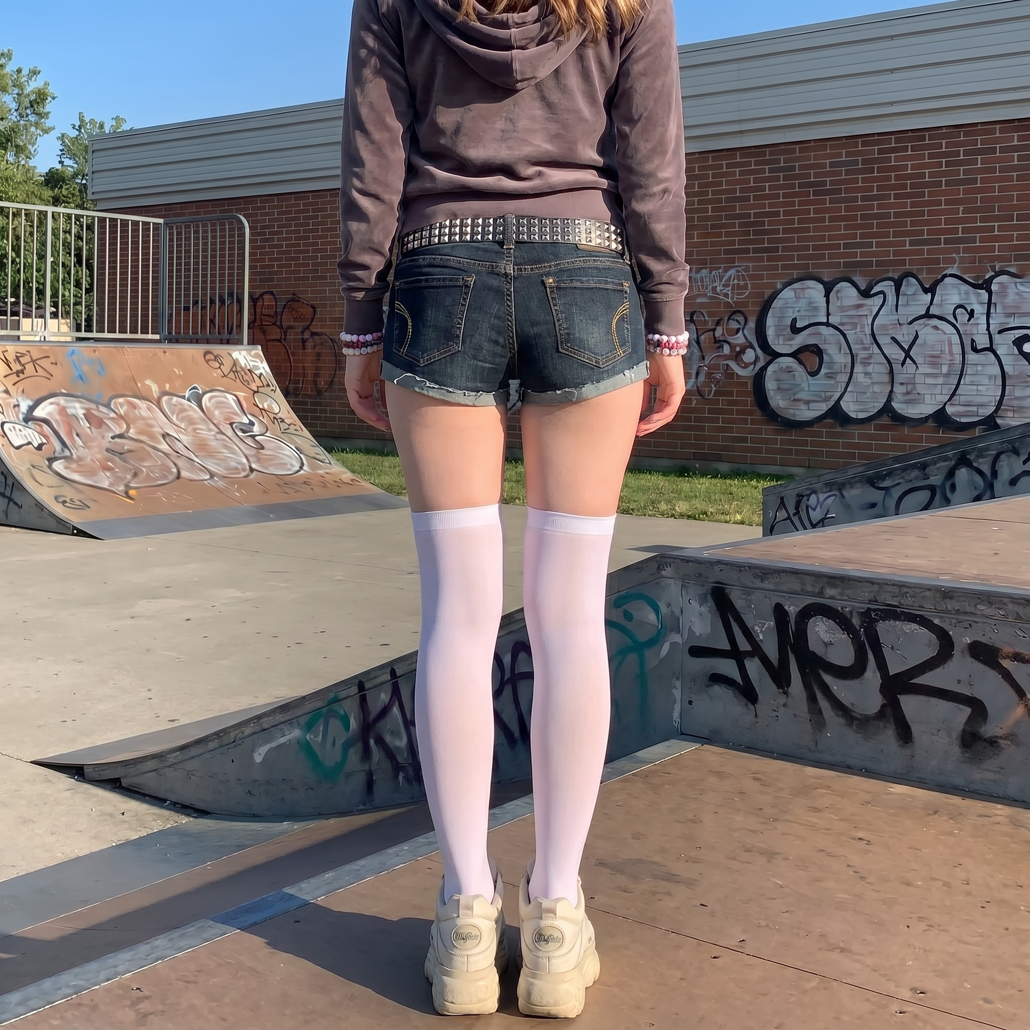 Y2K Low Rise Denim Shorts