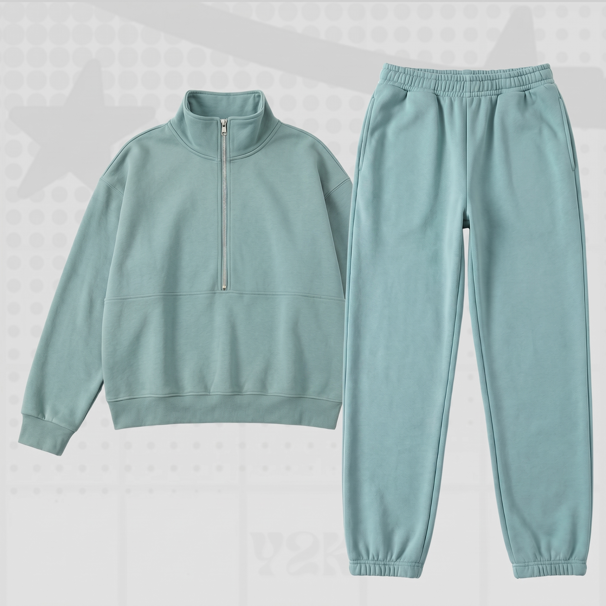 Zipper Y2K Tracksuit Set