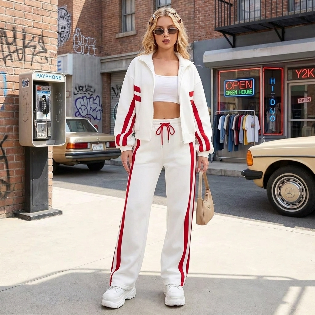 Striped Y2k Tracksuit
