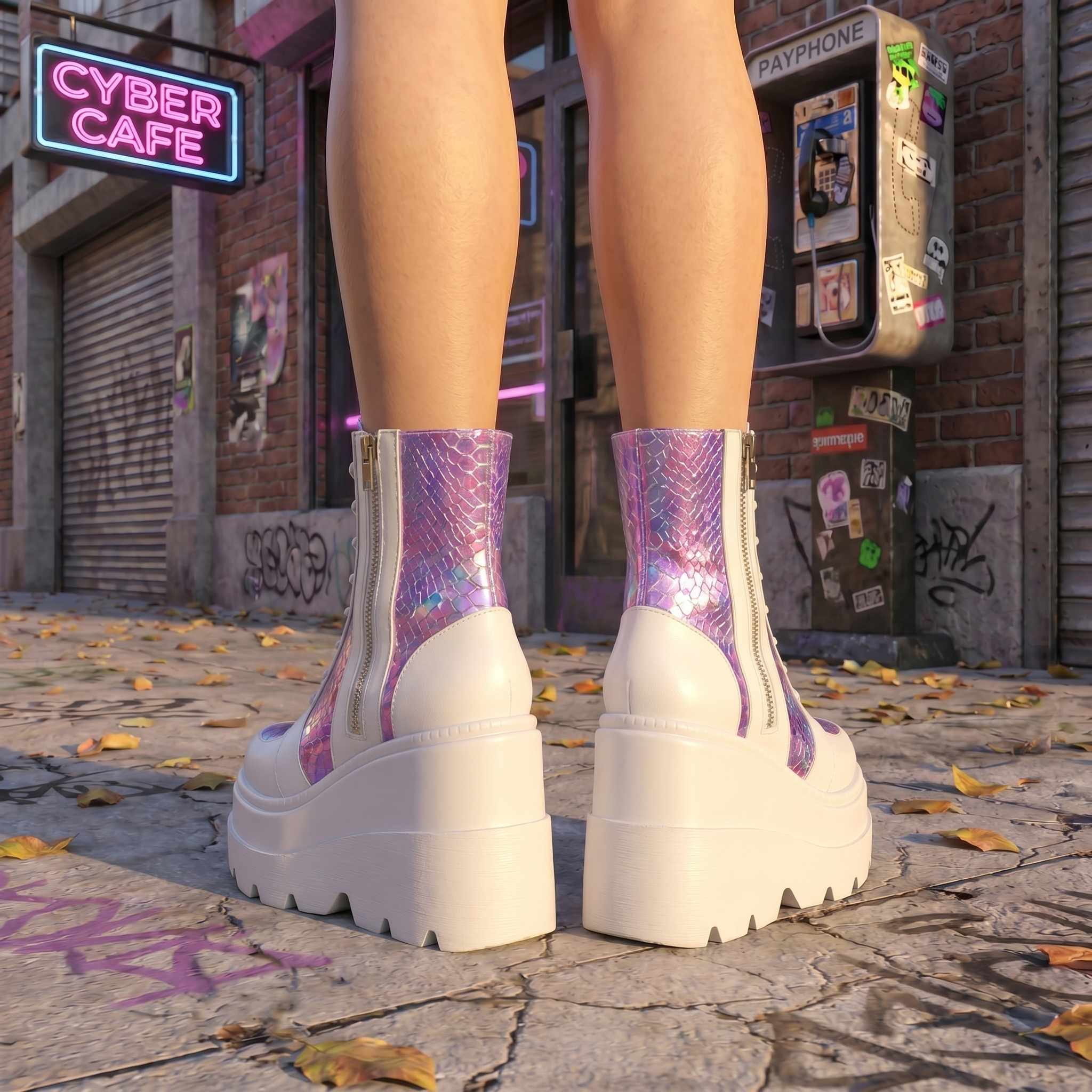 Y2K Designer Plateform Boots