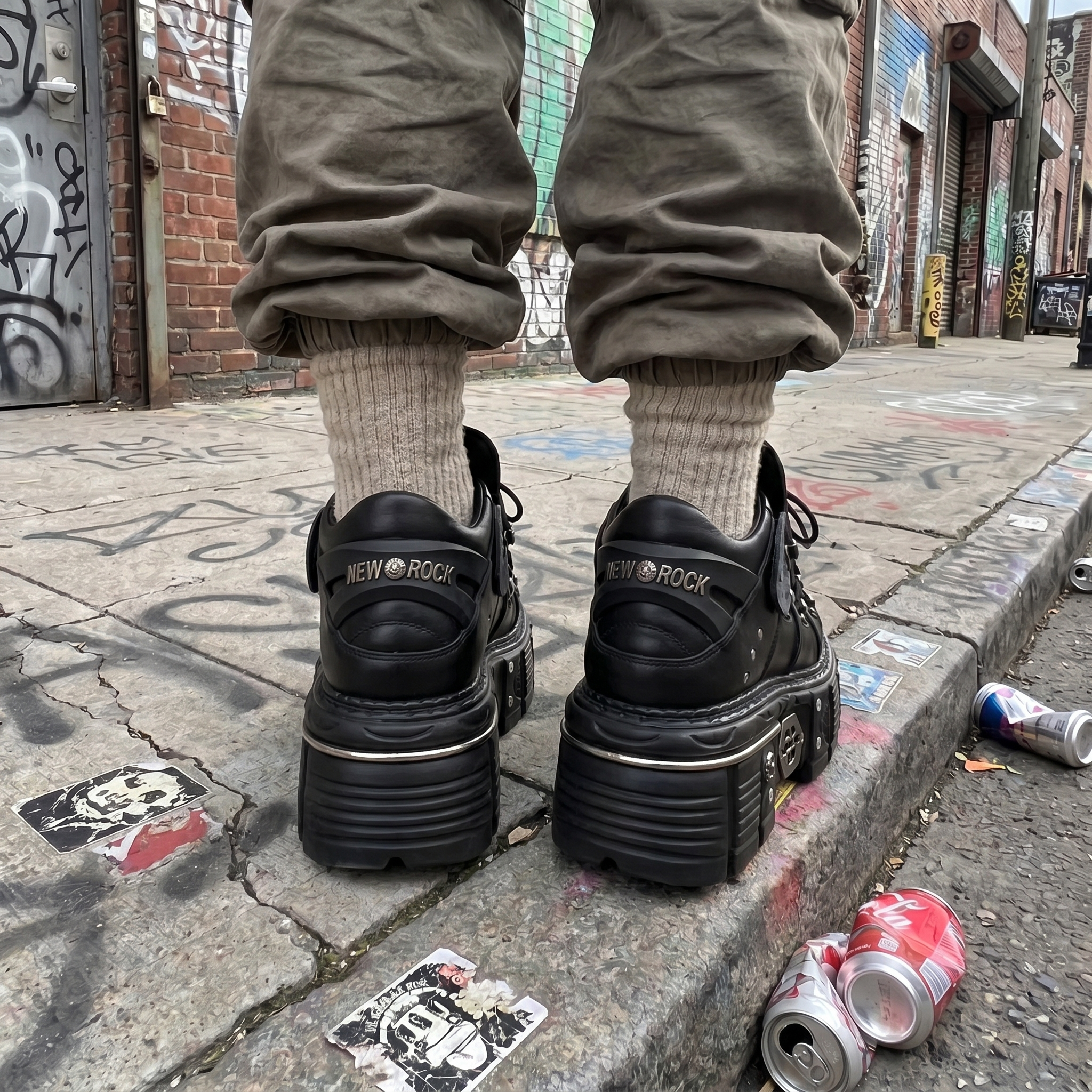 Cyberpunk Spike Platform Sneakers