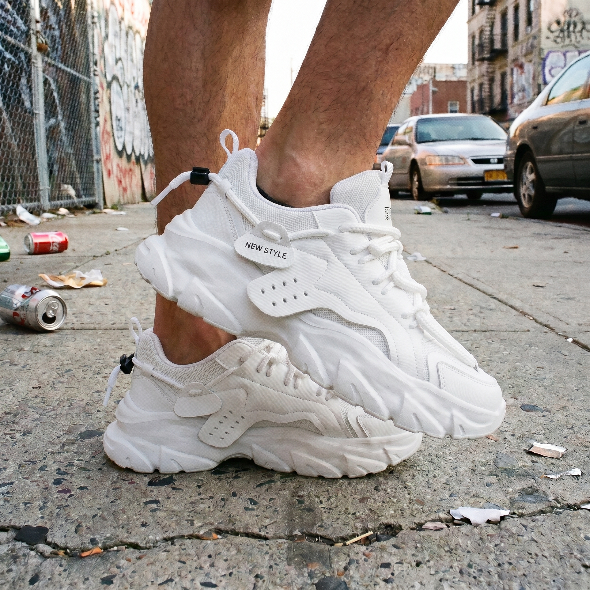 Men's Thick Soled Y2K Sneakers