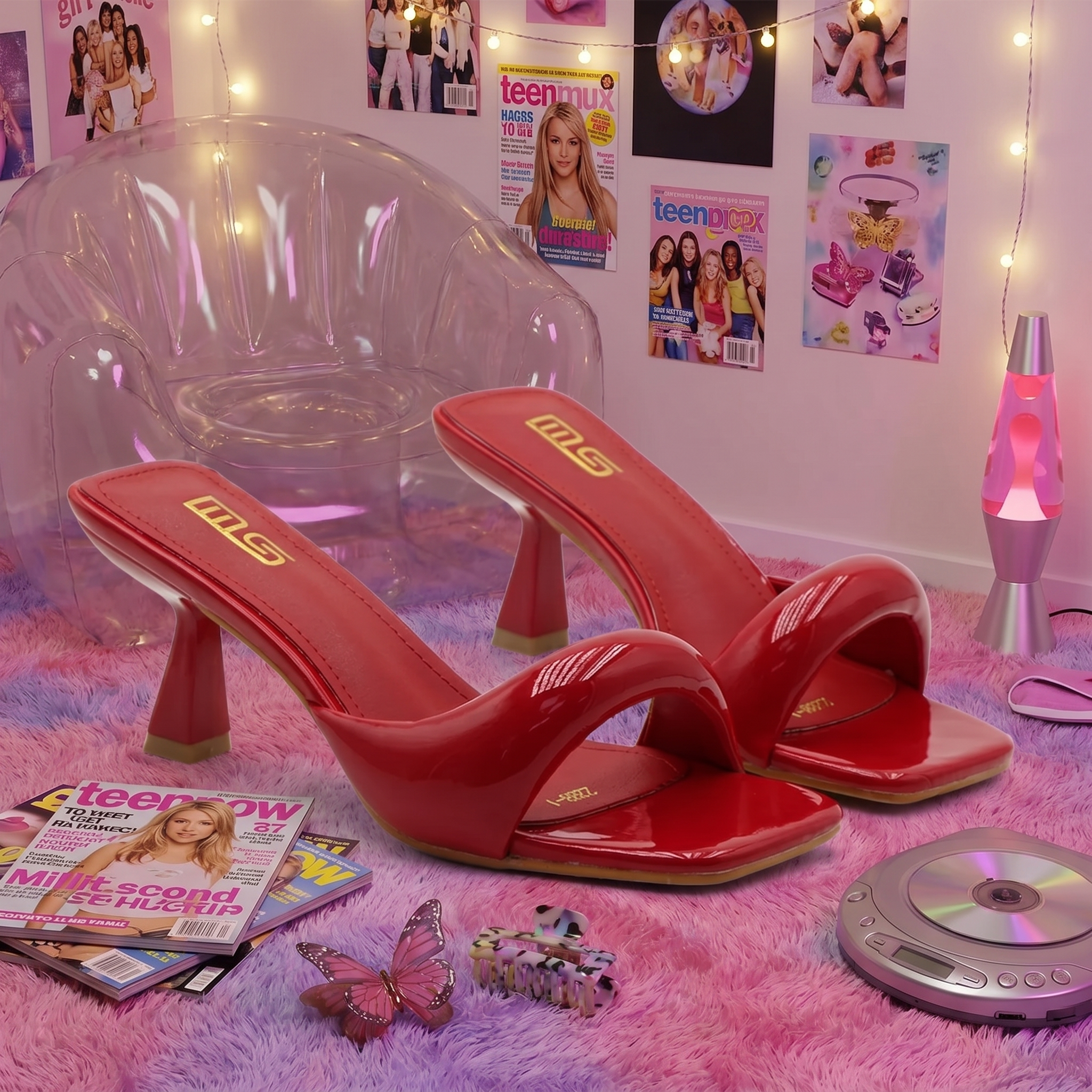Minimalist Y2K Mule Heels