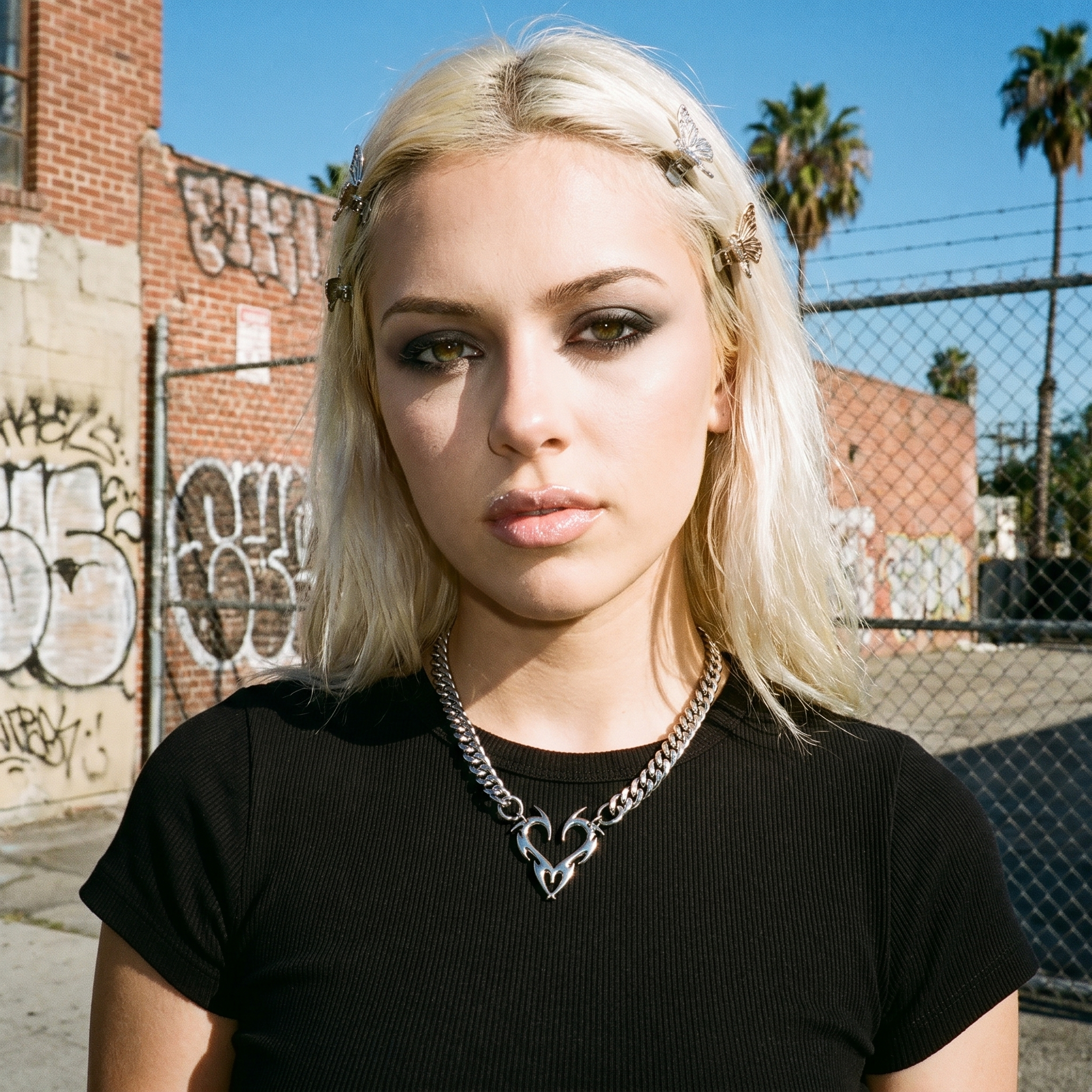 Tribal Y2K Heart Necklace