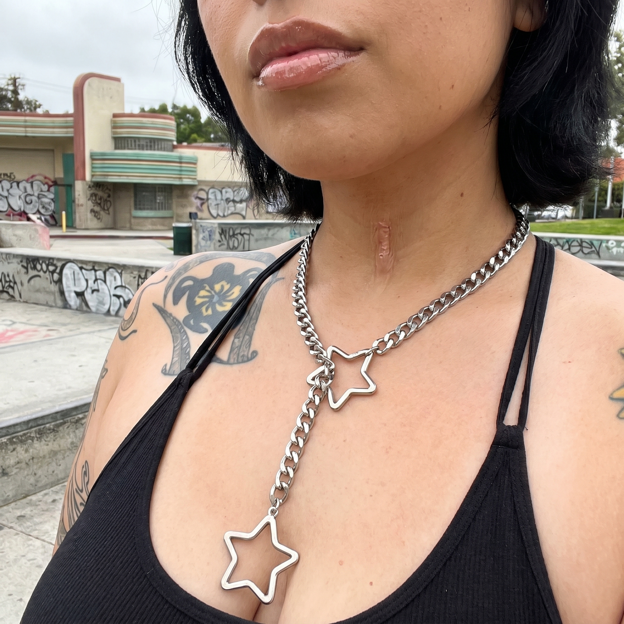 Y2K Star Chain Necklace