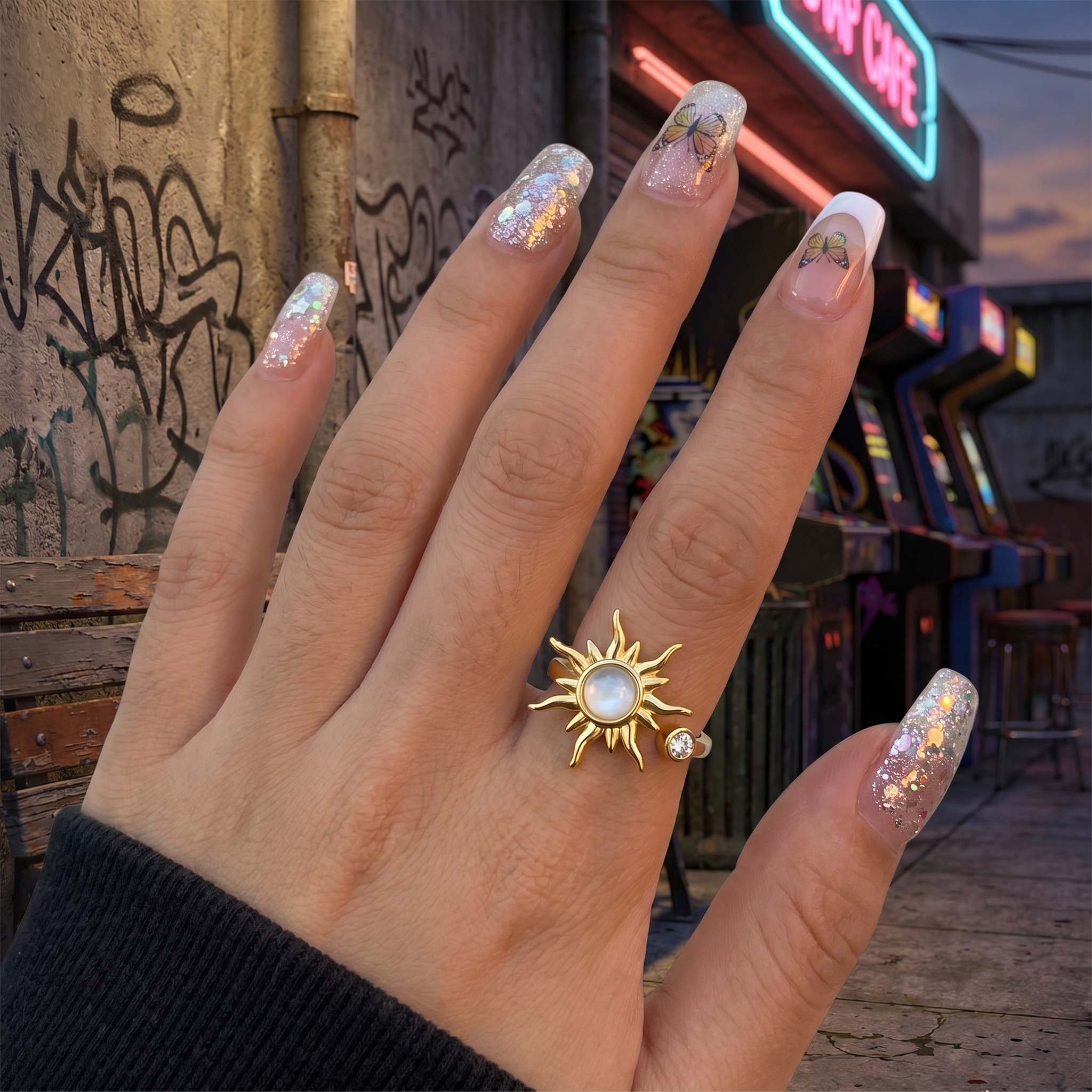 Y2K Sun Ring