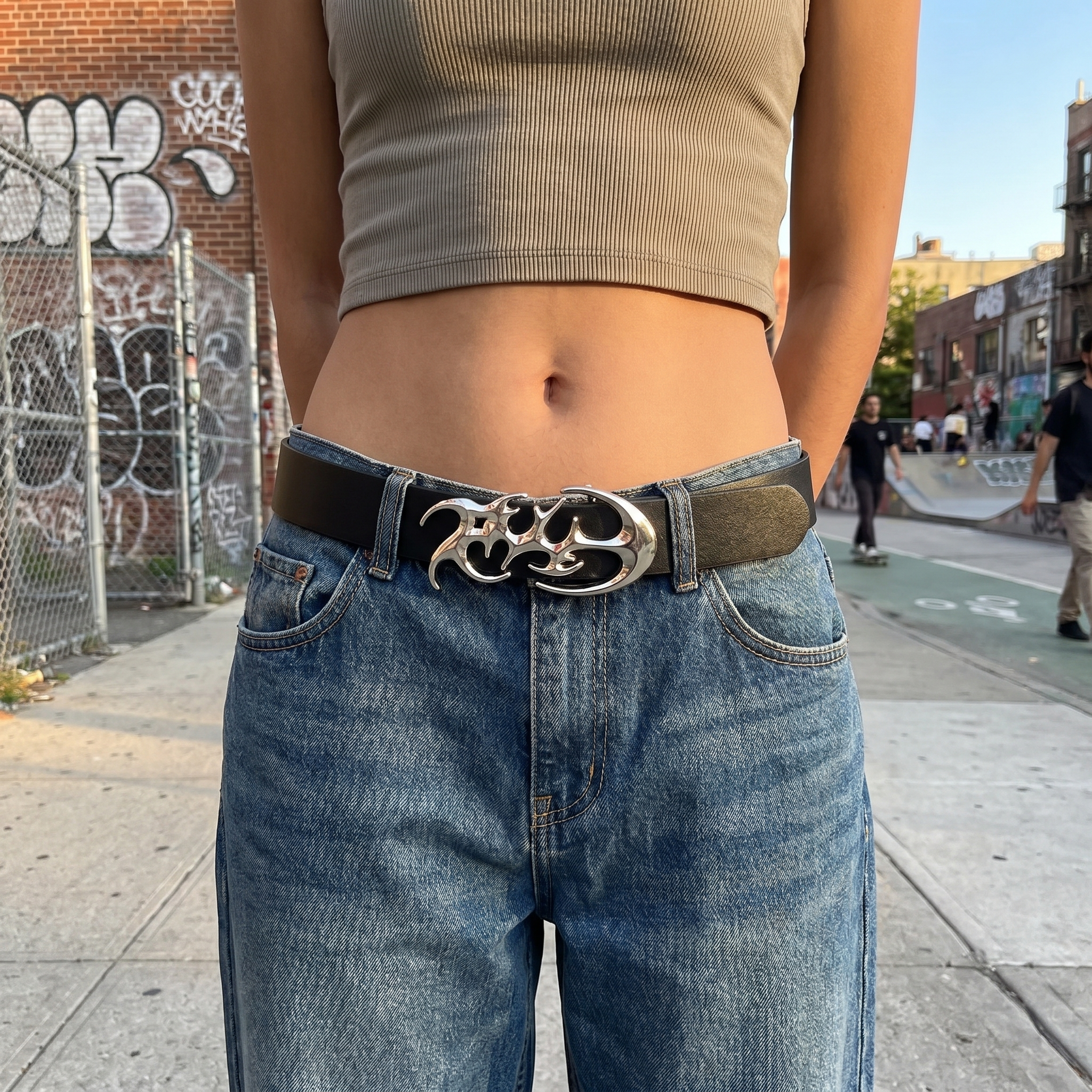 Casual Retro Punk Y2k Belt
