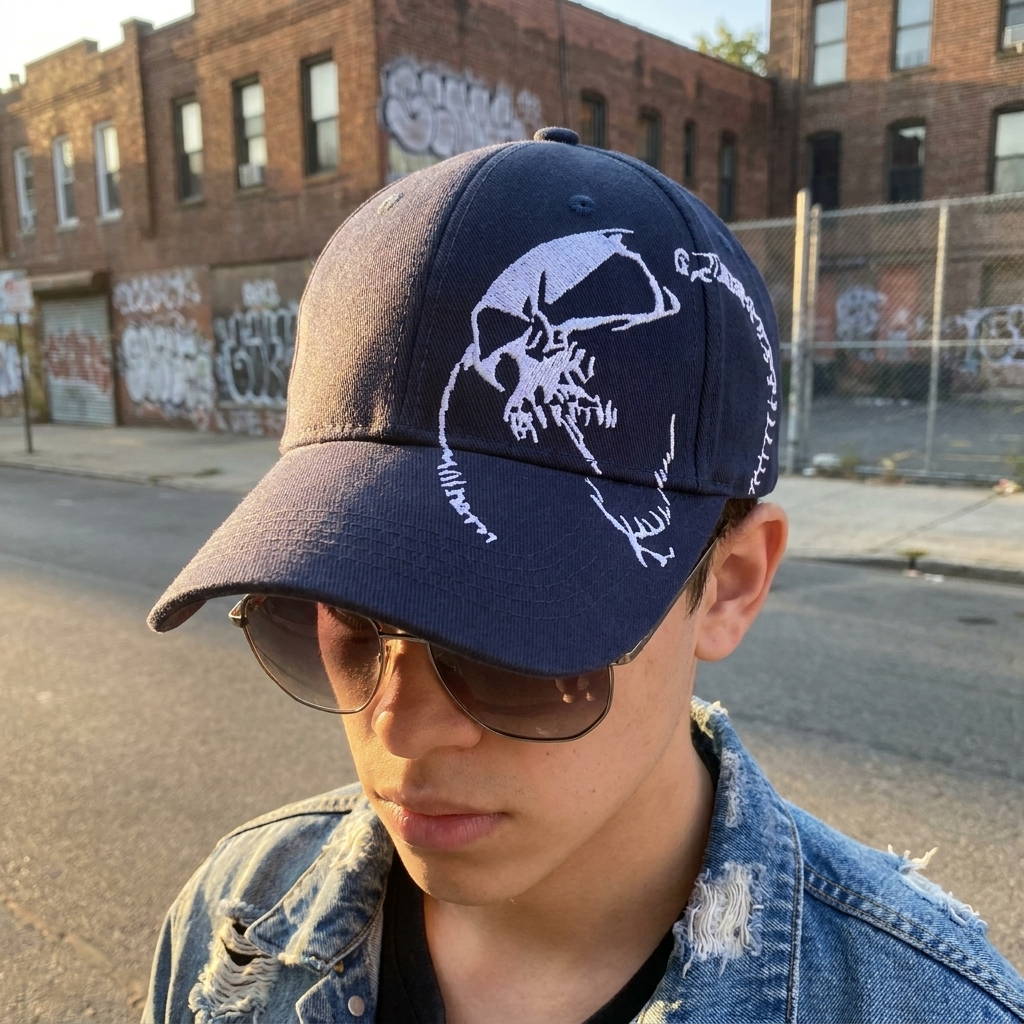 Skull Y2K Caps