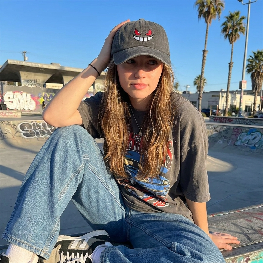 Anime Embroidered Baseball Cap
