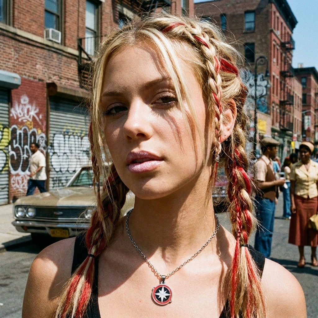 Y2K Compass Star Necklace
