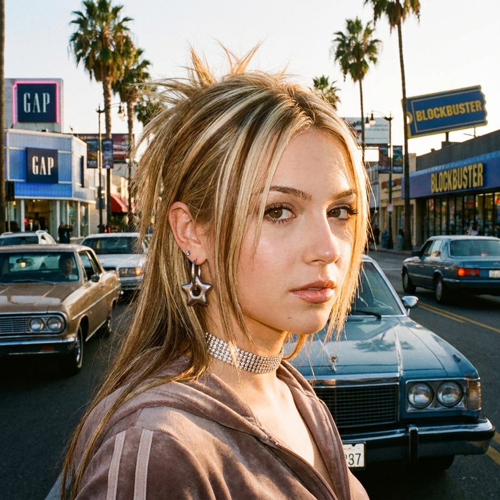 Y2K Star Hoop Earrings