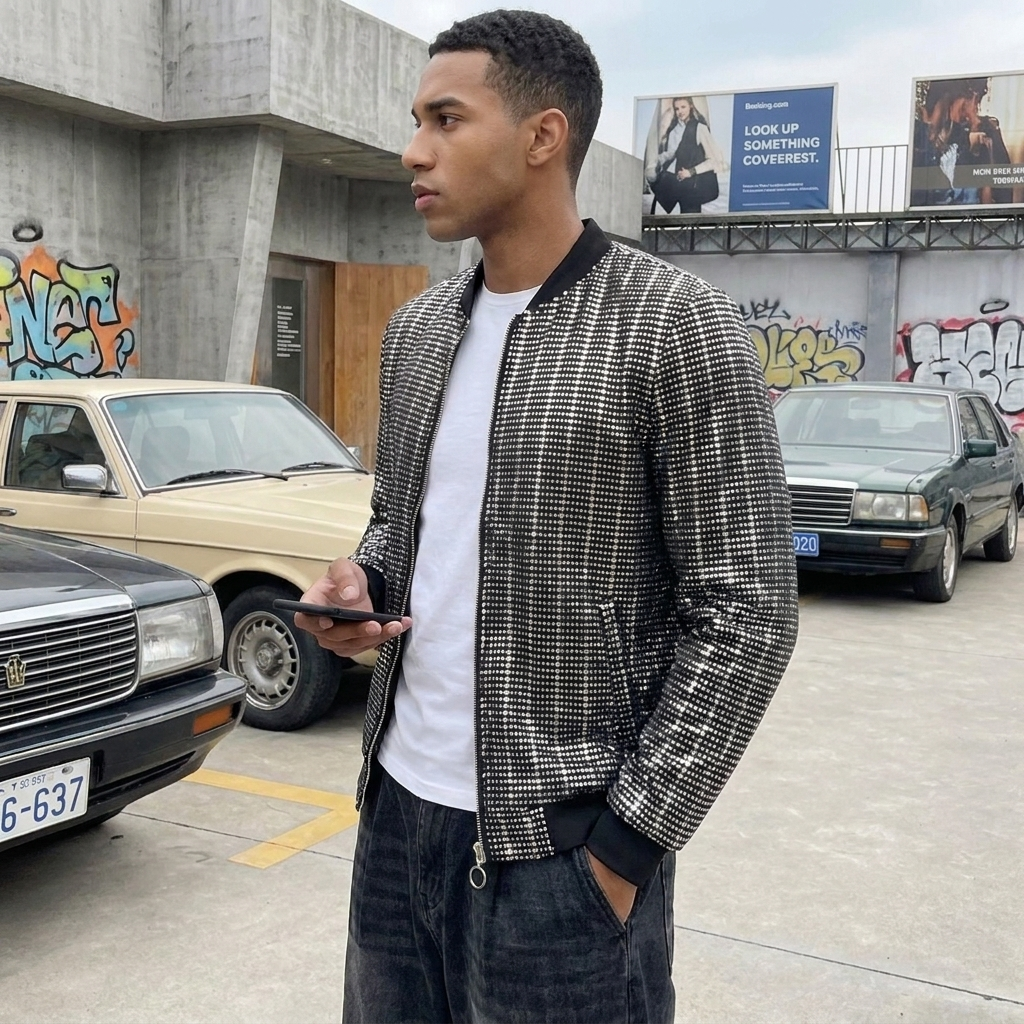 Y2K Men's Streetwear Jacket