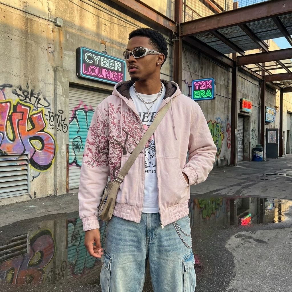 Y2K Embroidered Hoodie