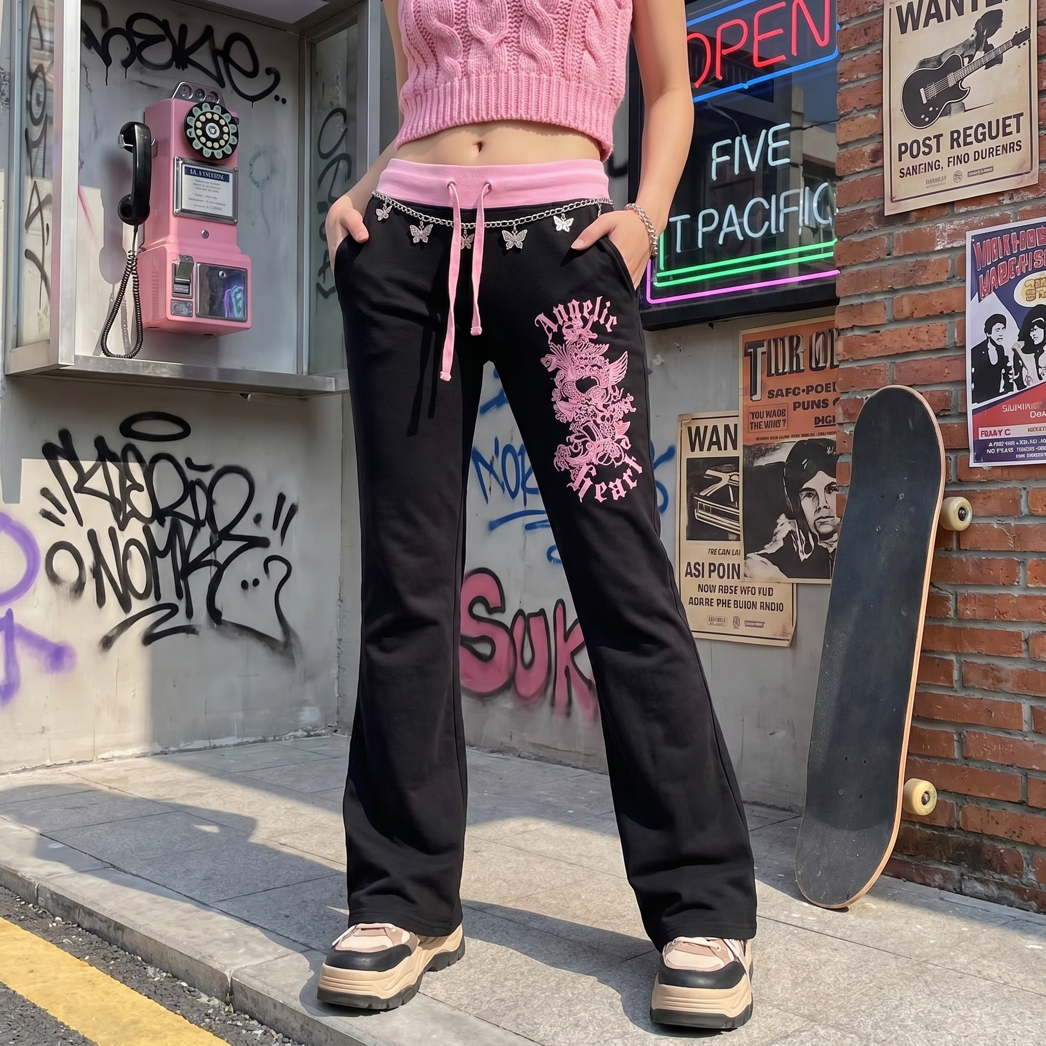 Y2K Casual Flare Pants
