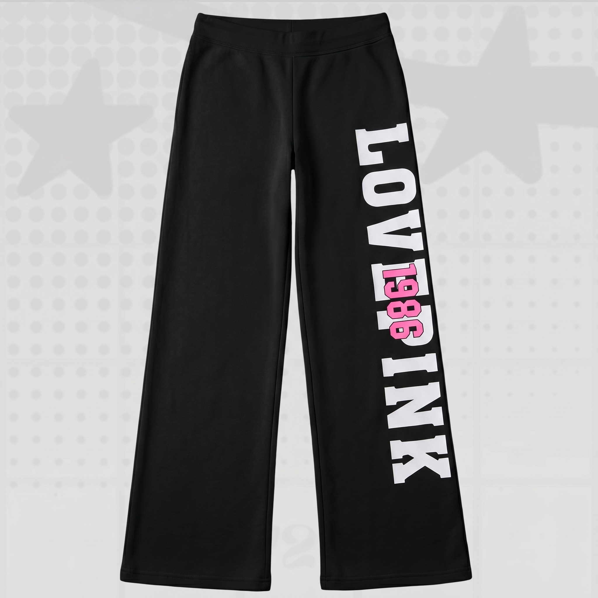 2000s Letter Print Casual Pants