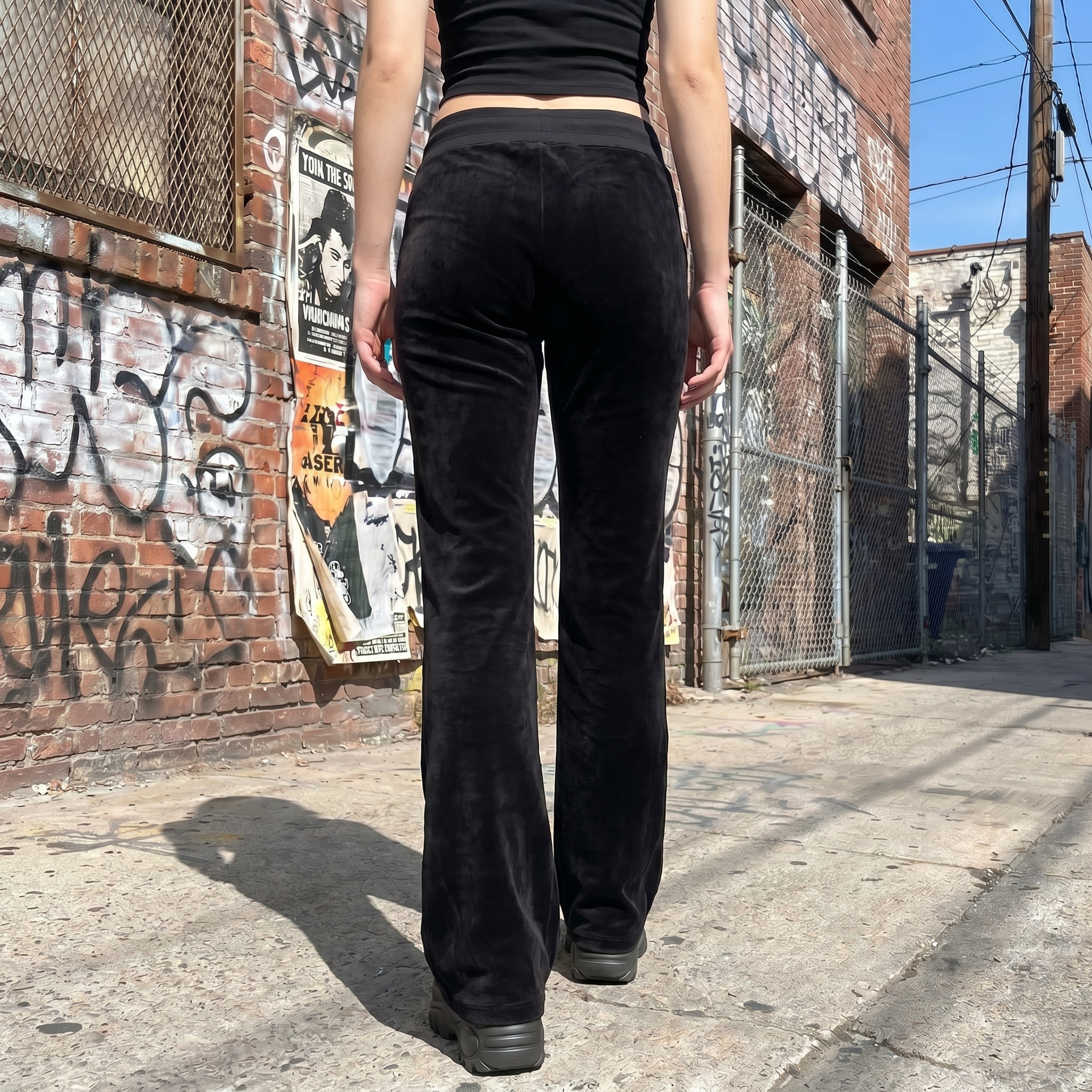 Y2k Streetwear Velvet Pants