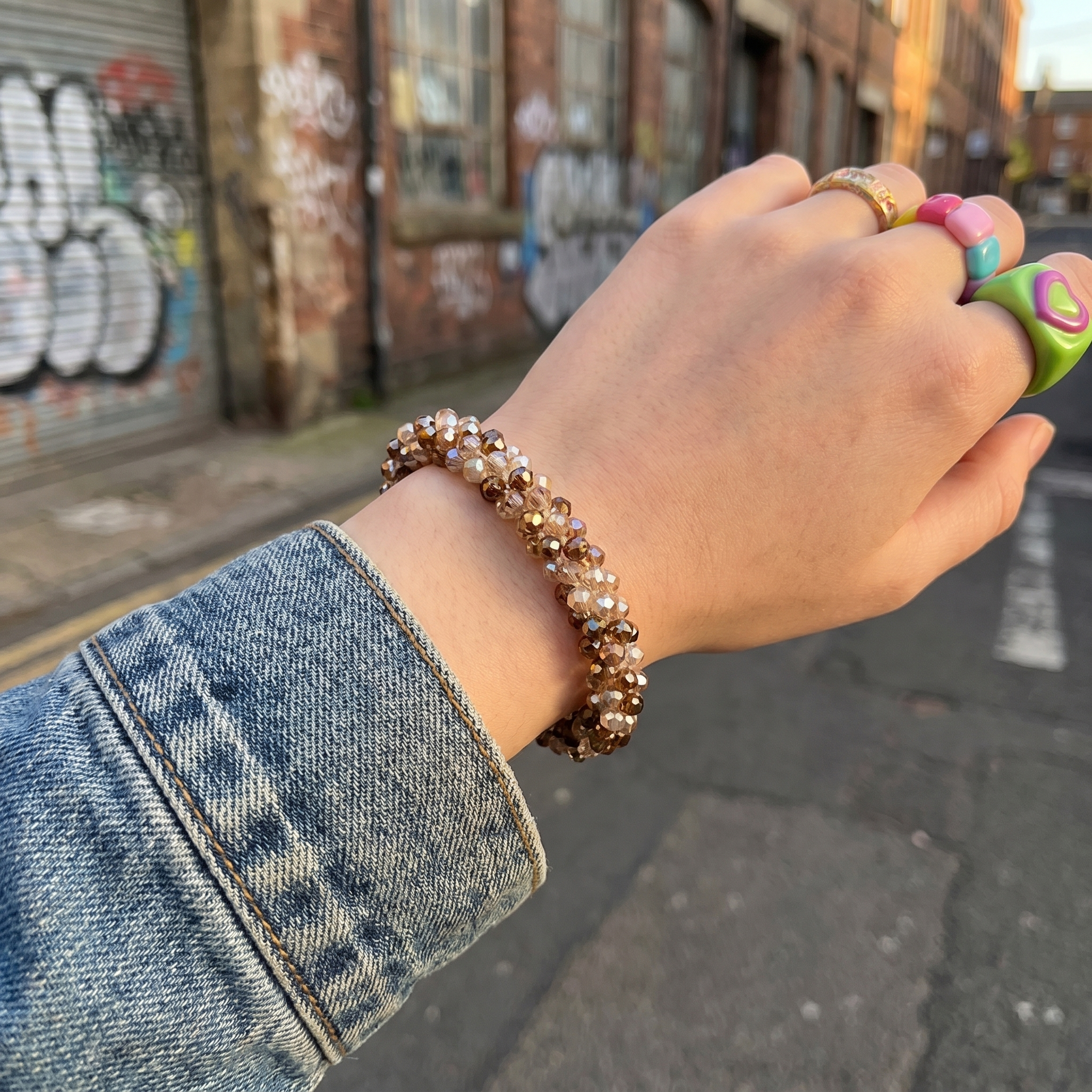 Y2K Crystal Bead Bracelets