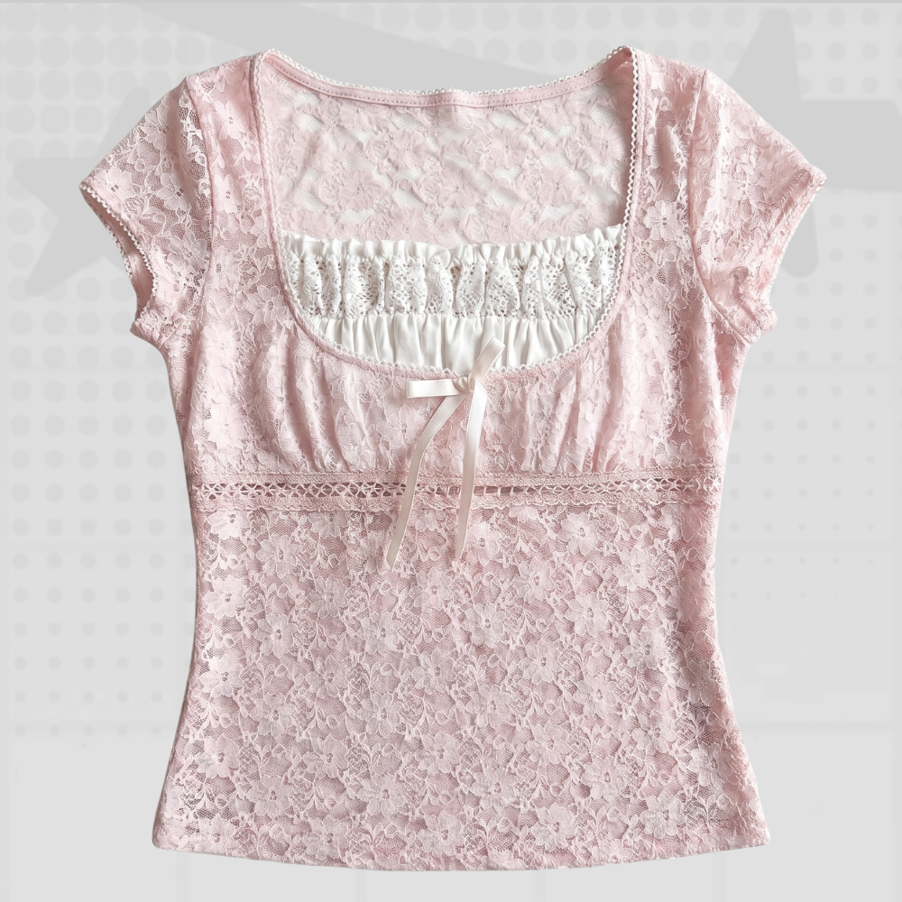Square Neck Y2K Top