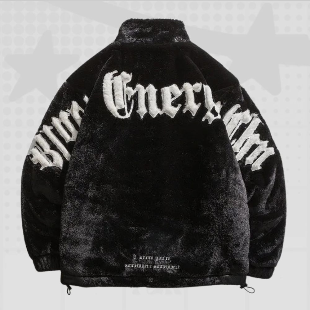 Fleece Mens Winter Y2K Jacket