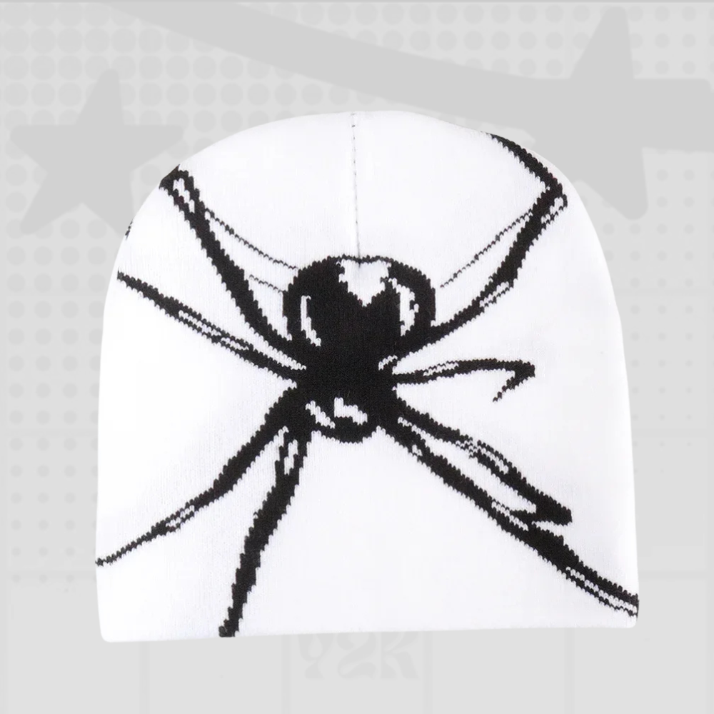 Y2K Spider Knit Beanie