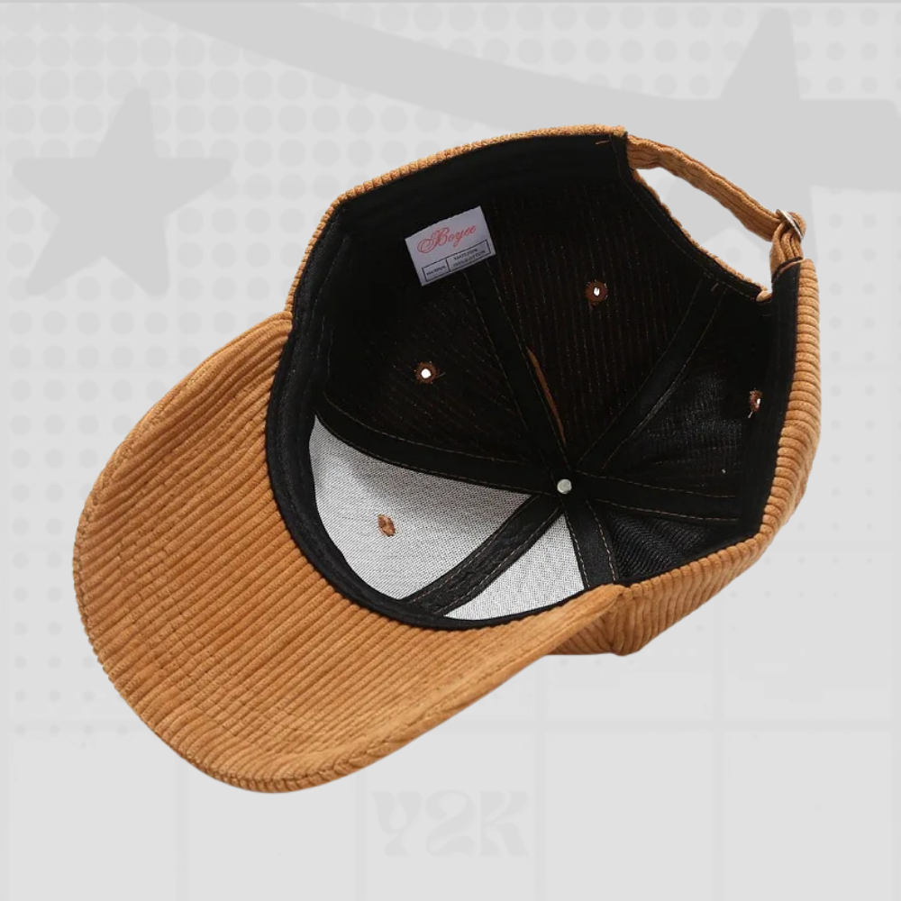 Corduroy Y2K Caps
