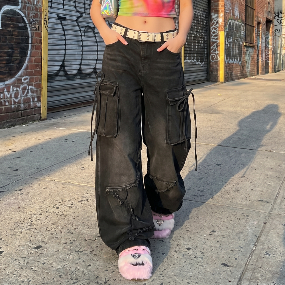 Women Y2K Cargo Jeans