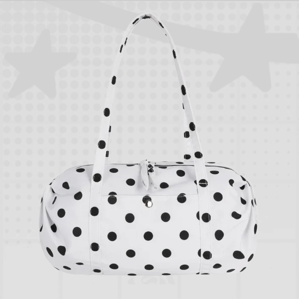 Y2K Polka Dot Shoulder Bag