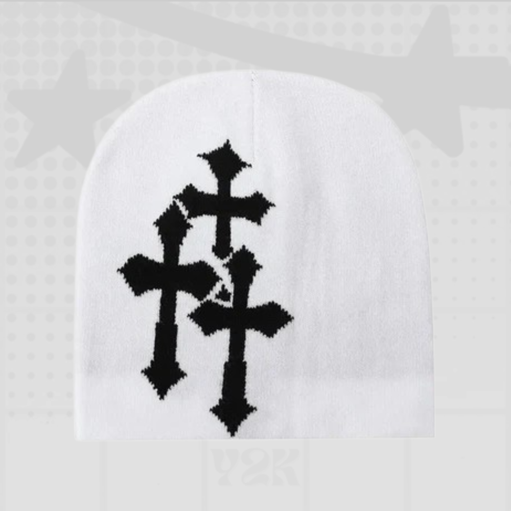 Y2K Cross Beanie