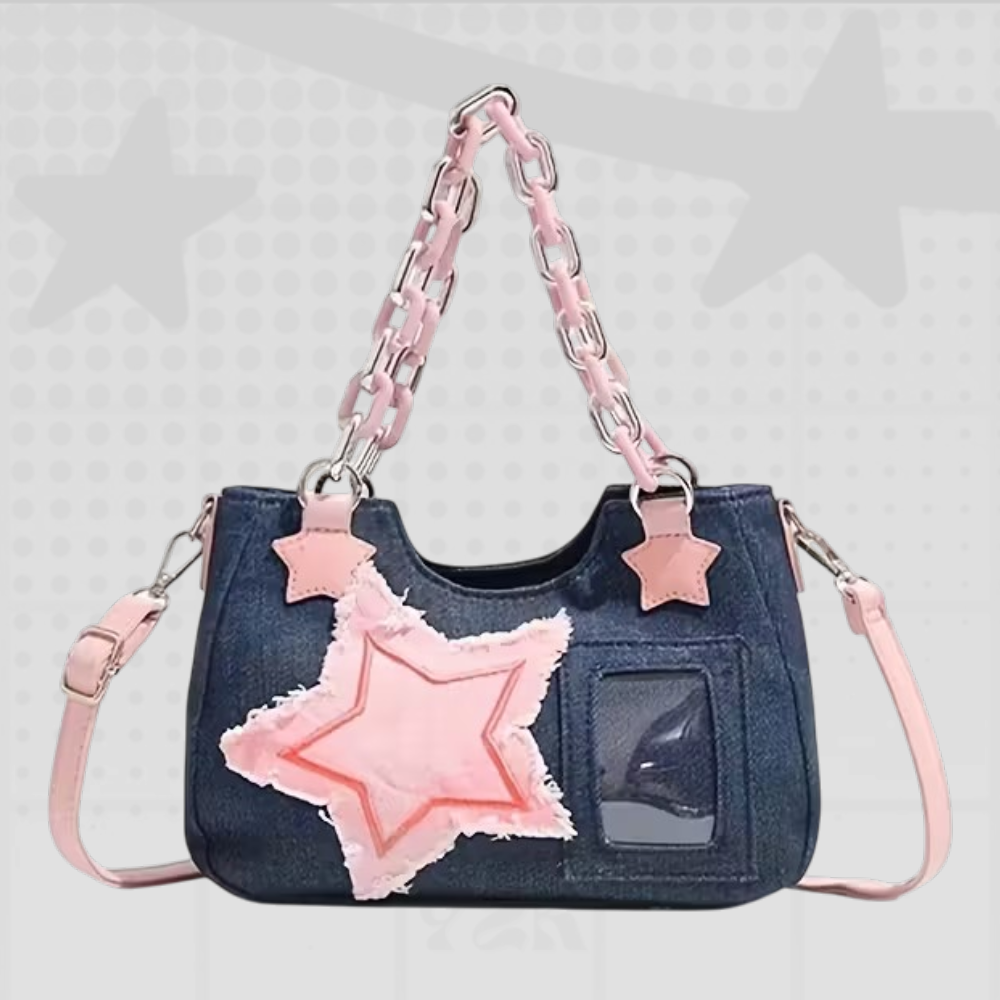 Spice Girl Denim Y2K Tote Bag