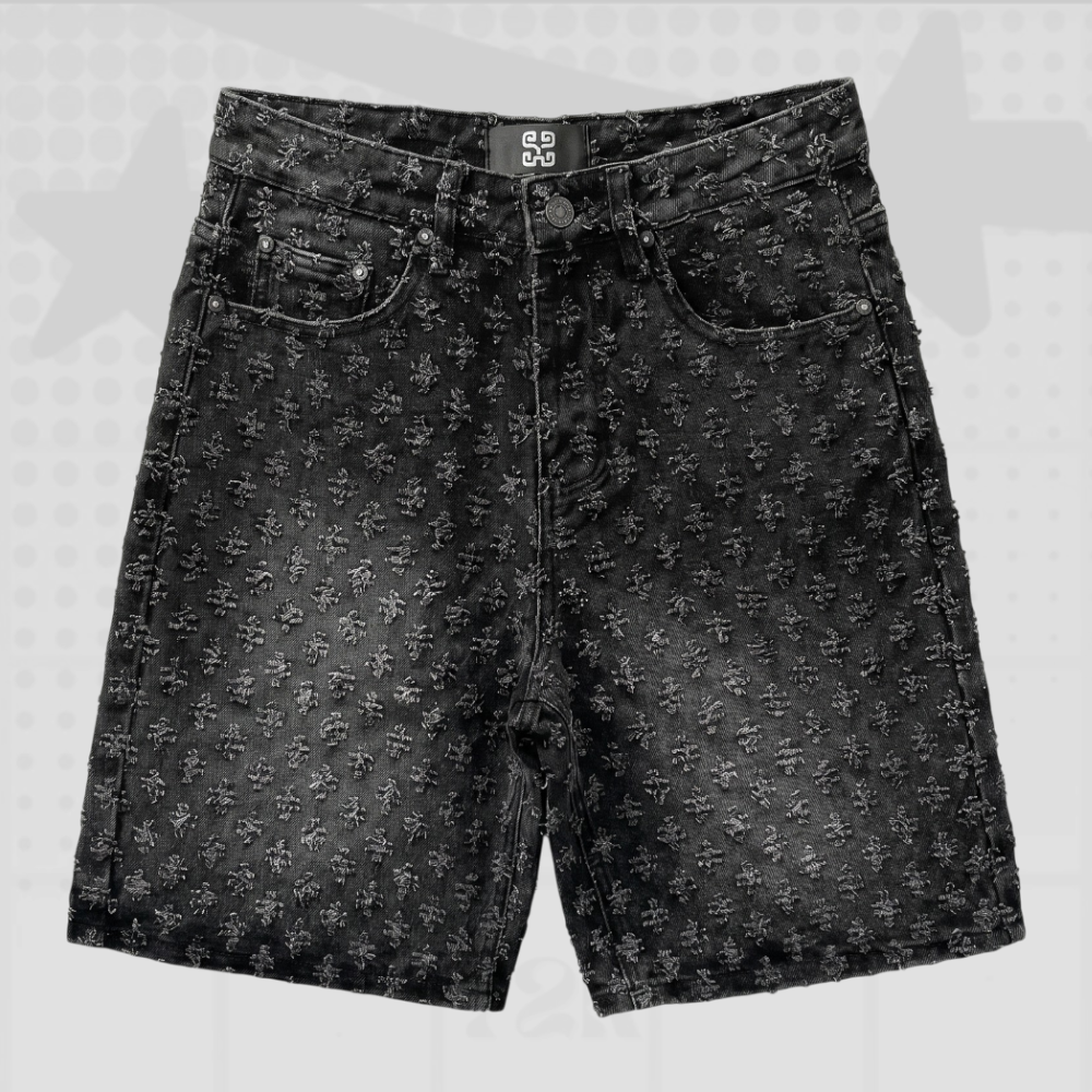 Y2K Jacquard Denim Jorts