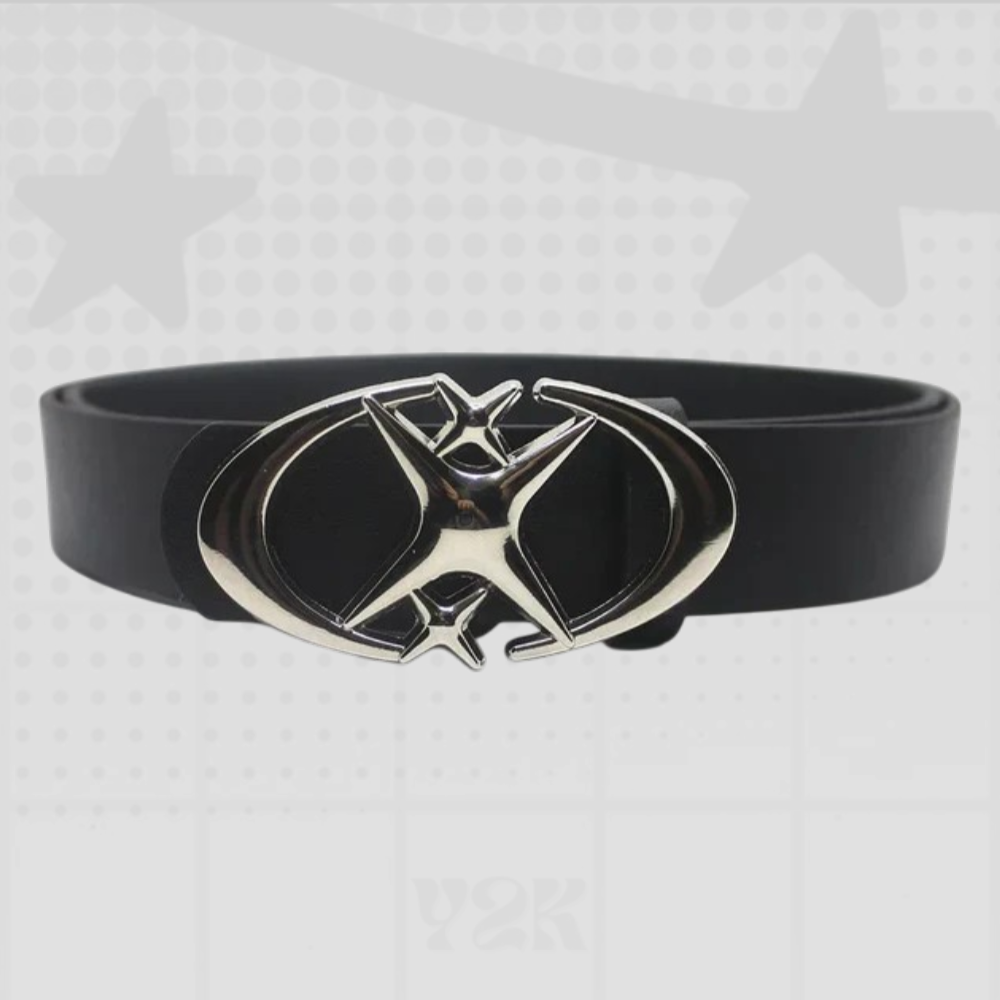 Punk Y2K Belt Moon Star Buckle