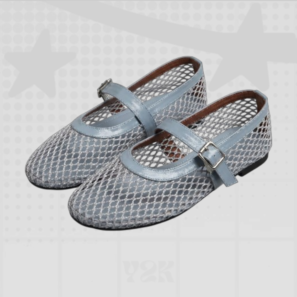 Mesh Mary Jane Flats