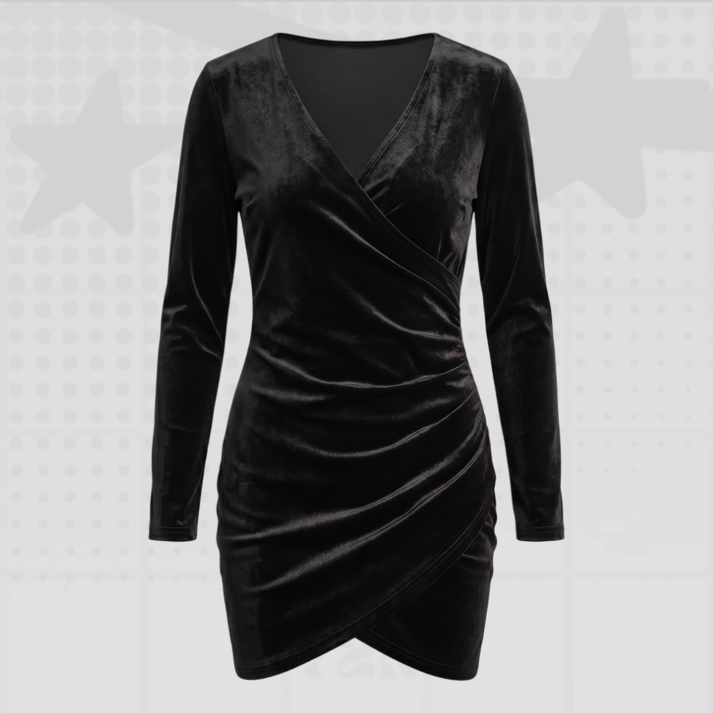 Velvet Y2K Mini Dress