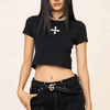 2000s Black Crop Top