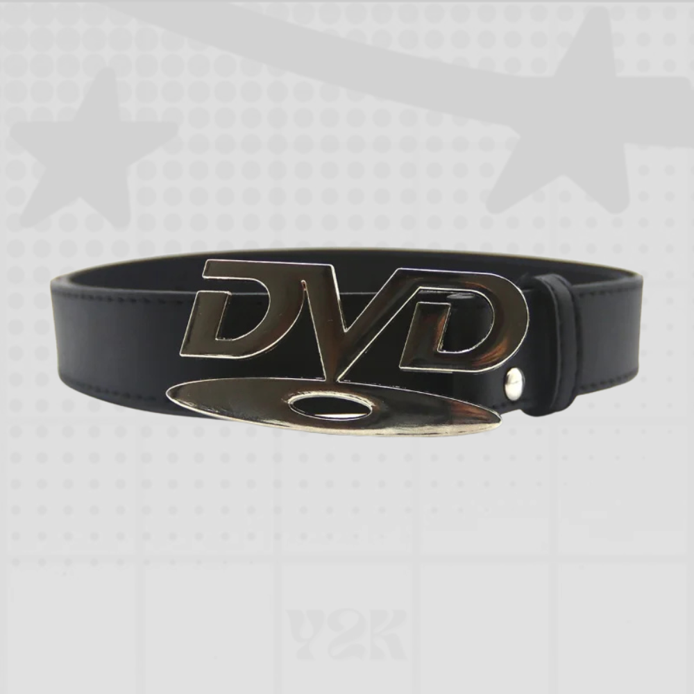 Y2K DVD Buckle Belt