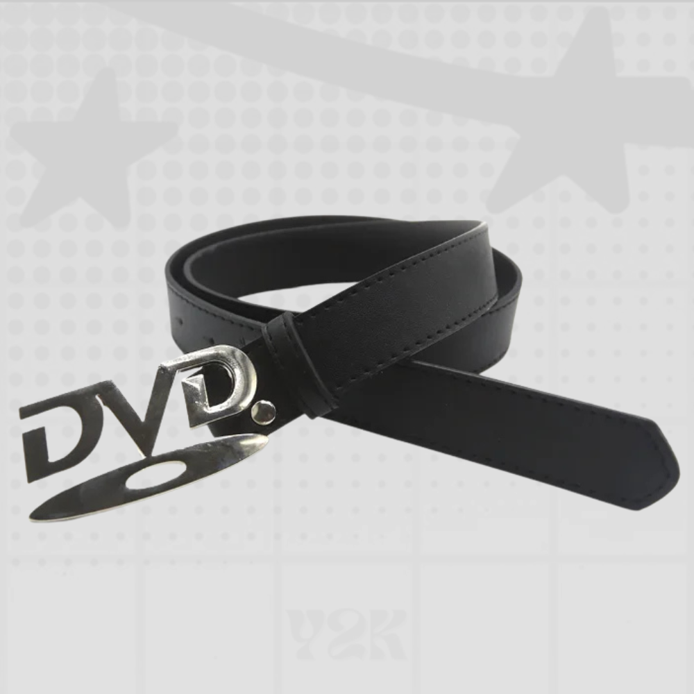 Y2K DVD Buckle Belt