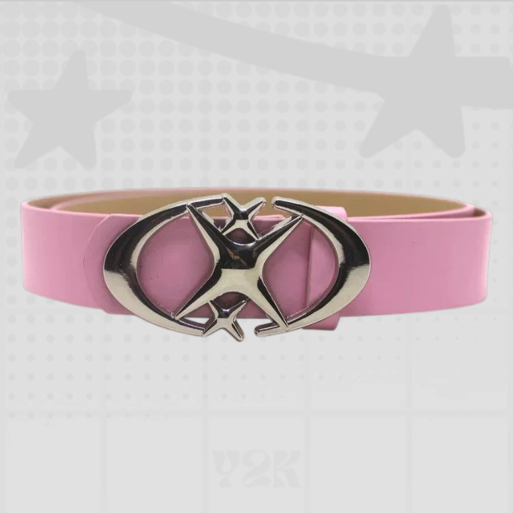 Punk Y2K Belt Moon Star Buckle